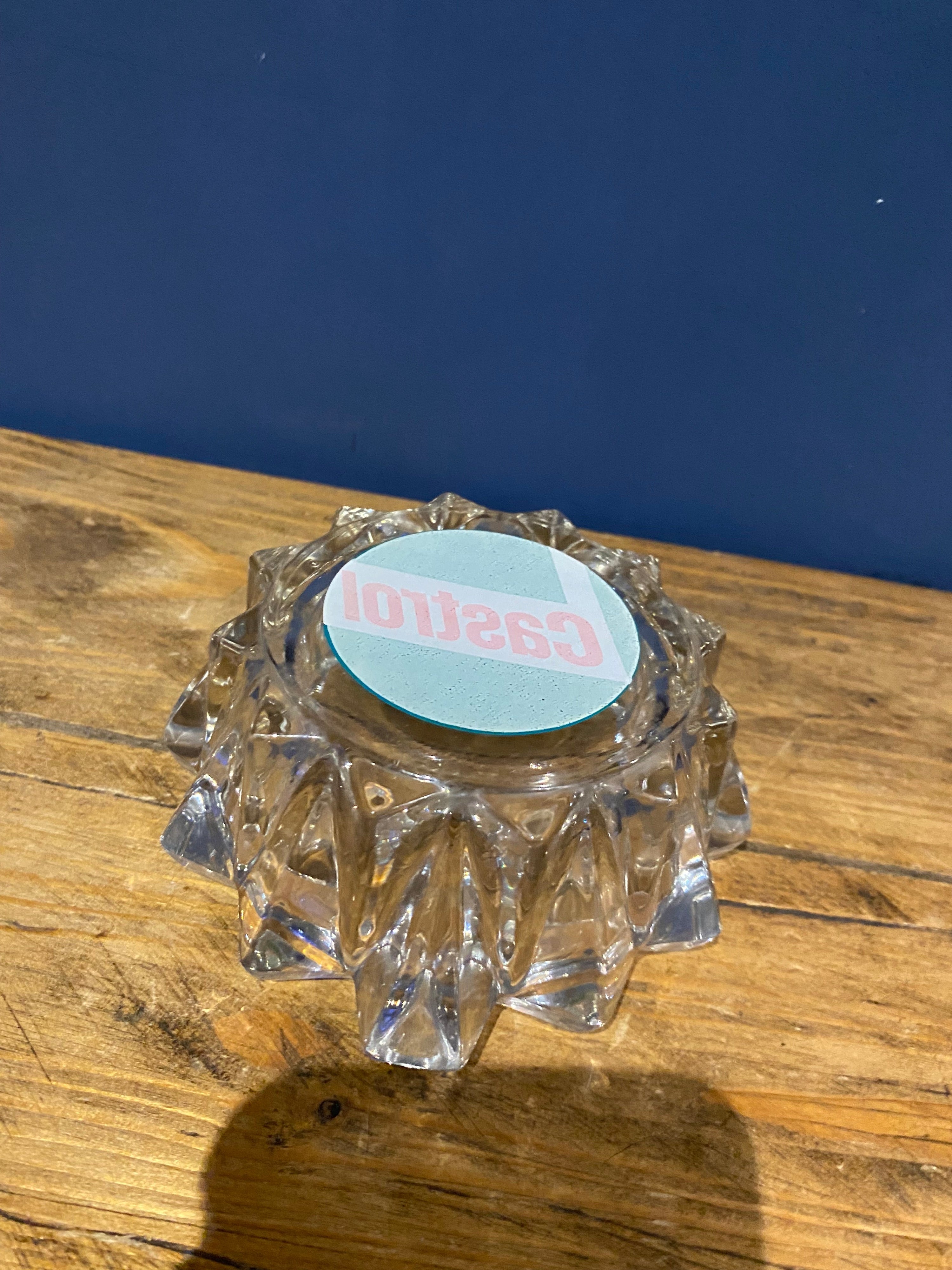 Castrol Glass Ashtray , Petroliana , Motoring Collectable