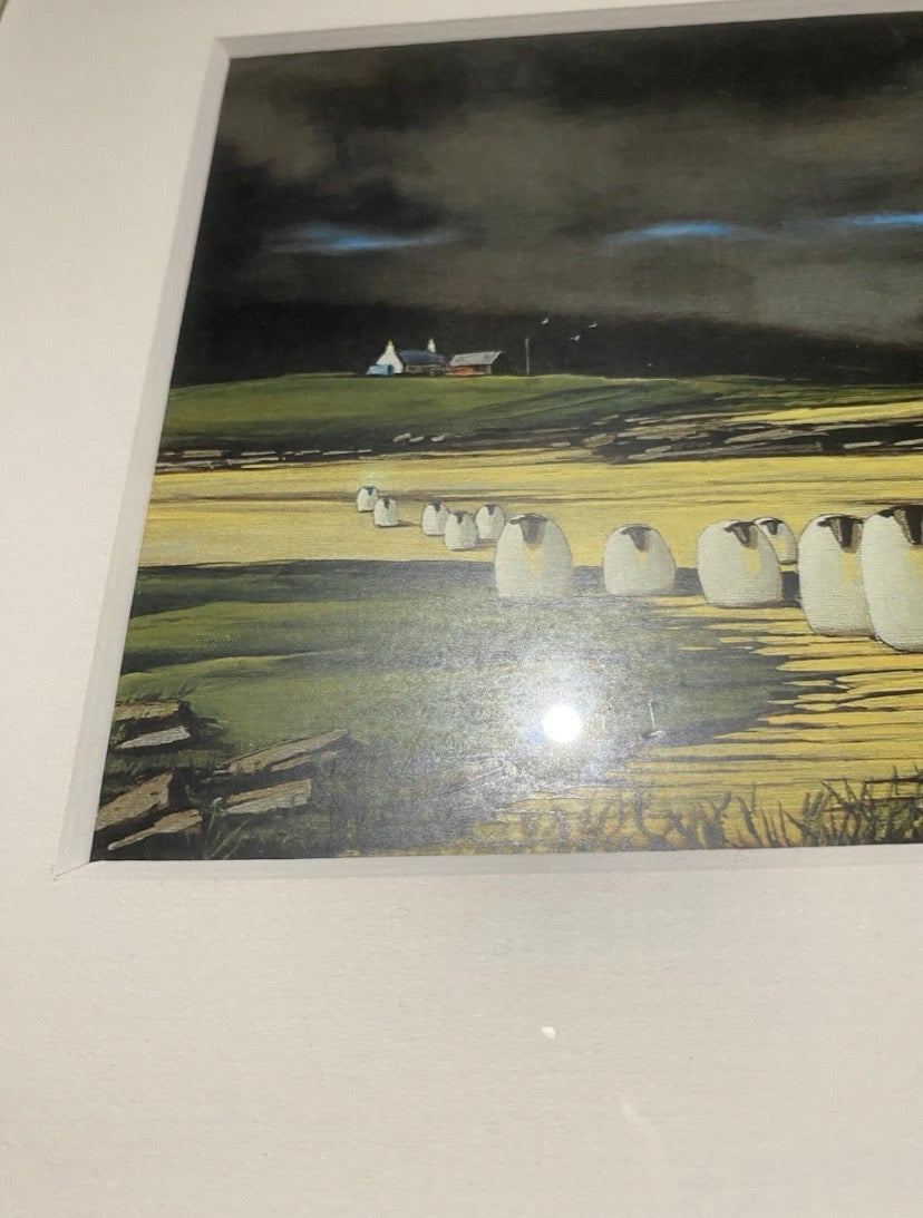 Stan Milne - Storm Brewing Framed Art Print , Sheep