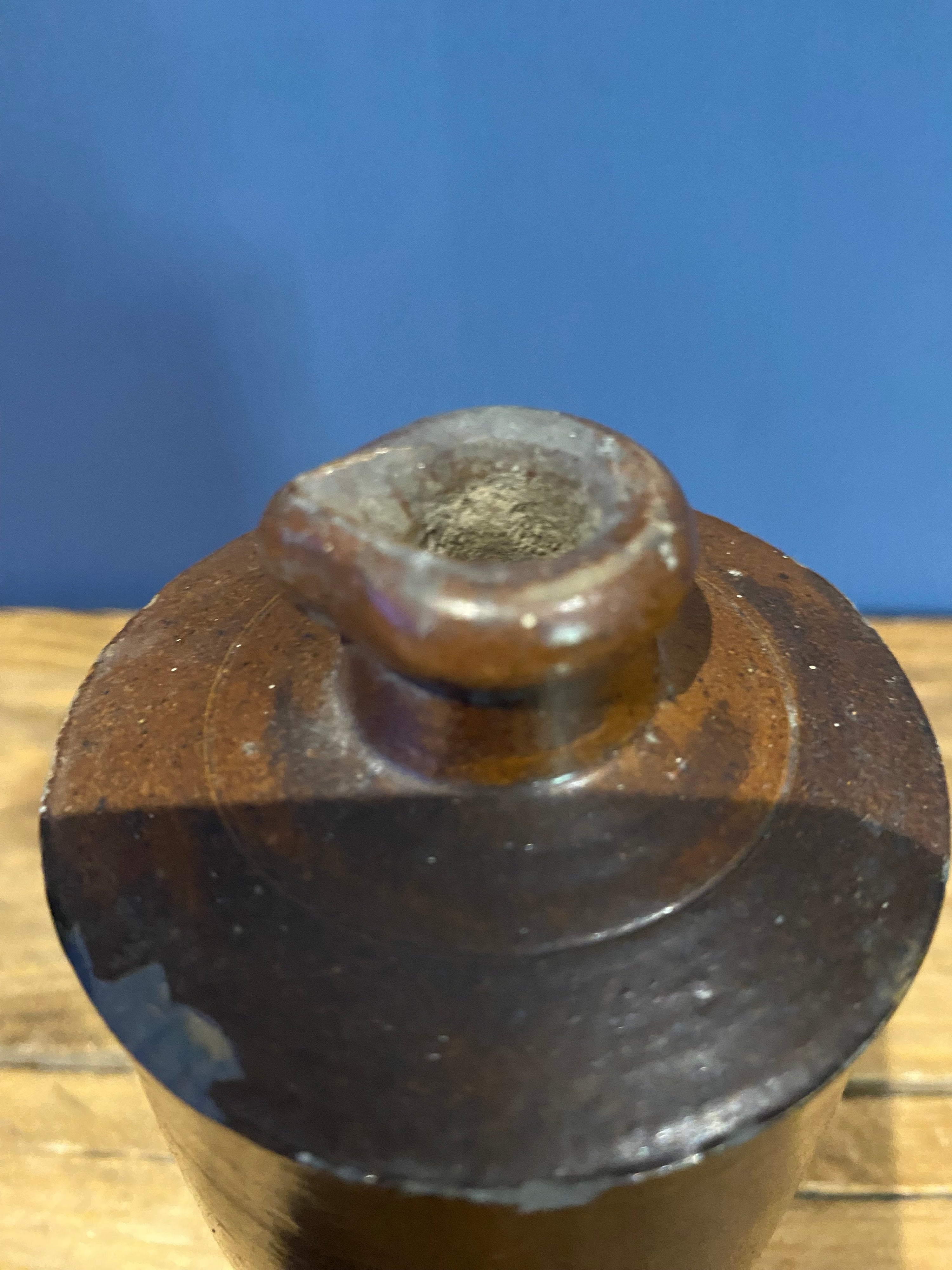 Vintage Stoneware Salt Glazed Ink Bottle