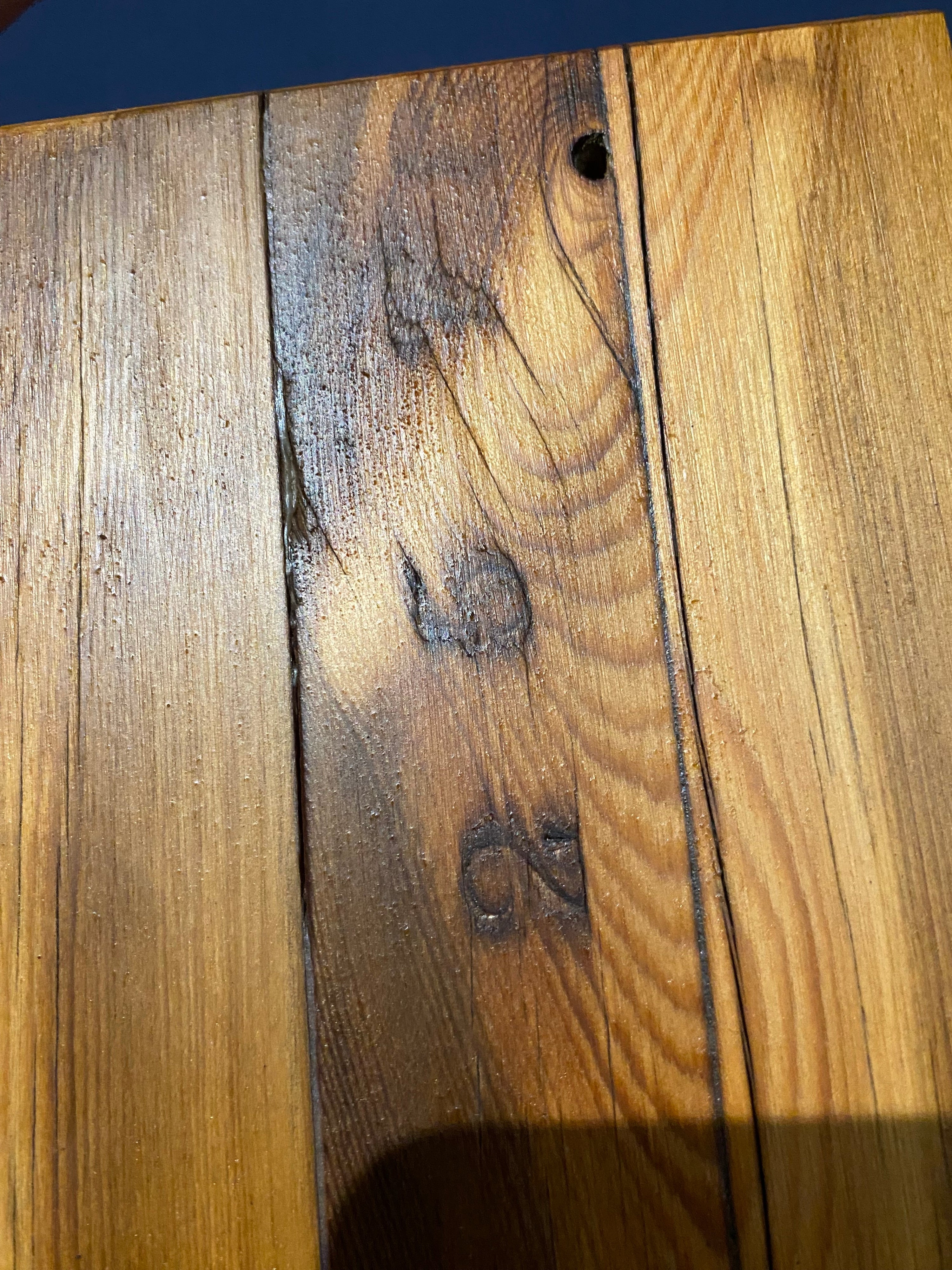 Handmade Wooden Doorstop from recycled wood.