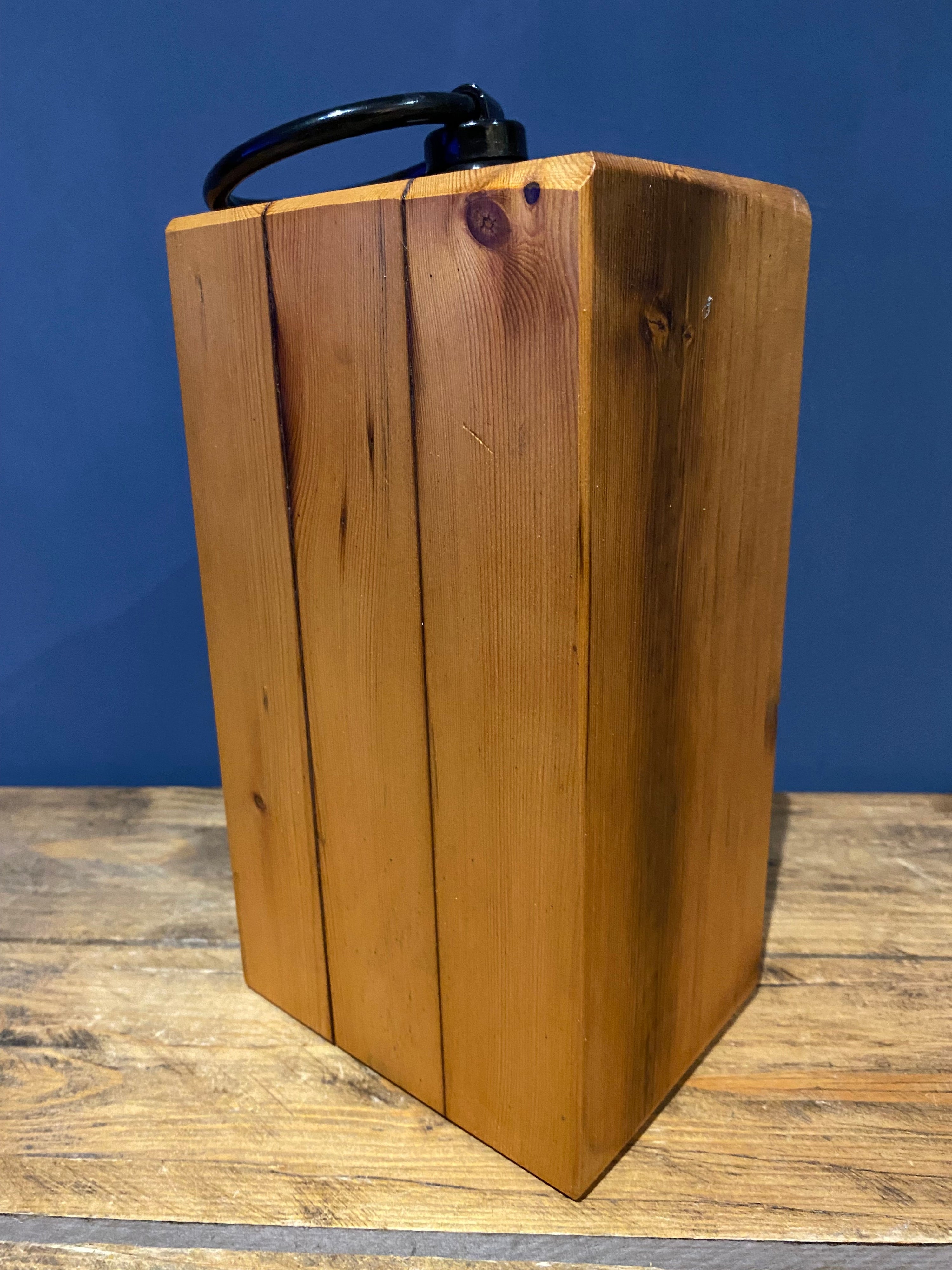 Handmade Wooden Doorstop from recycled wood.