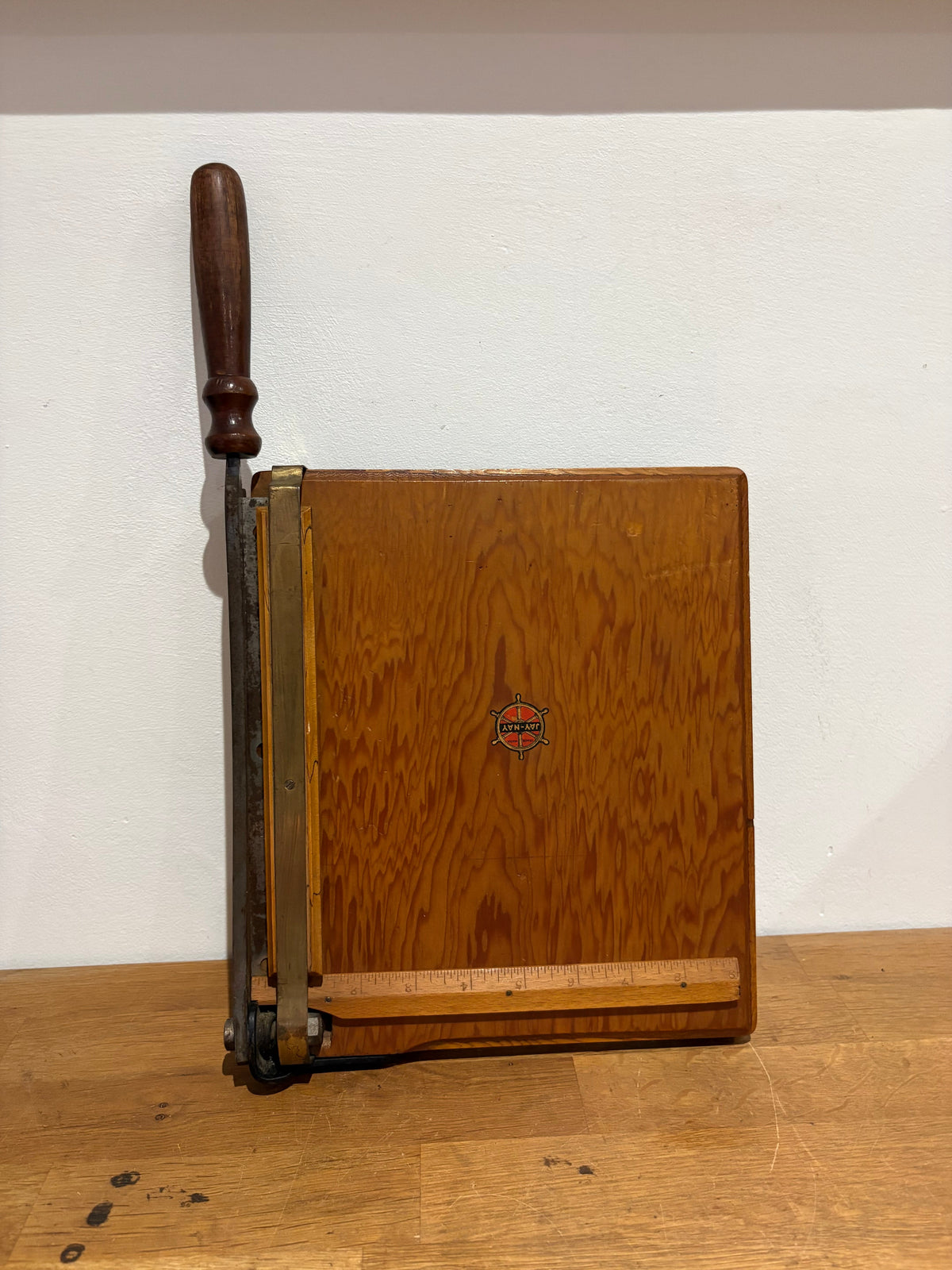 Vintage Jay-Nay Photograph/ Paper Guillotine , Paper Cutter.