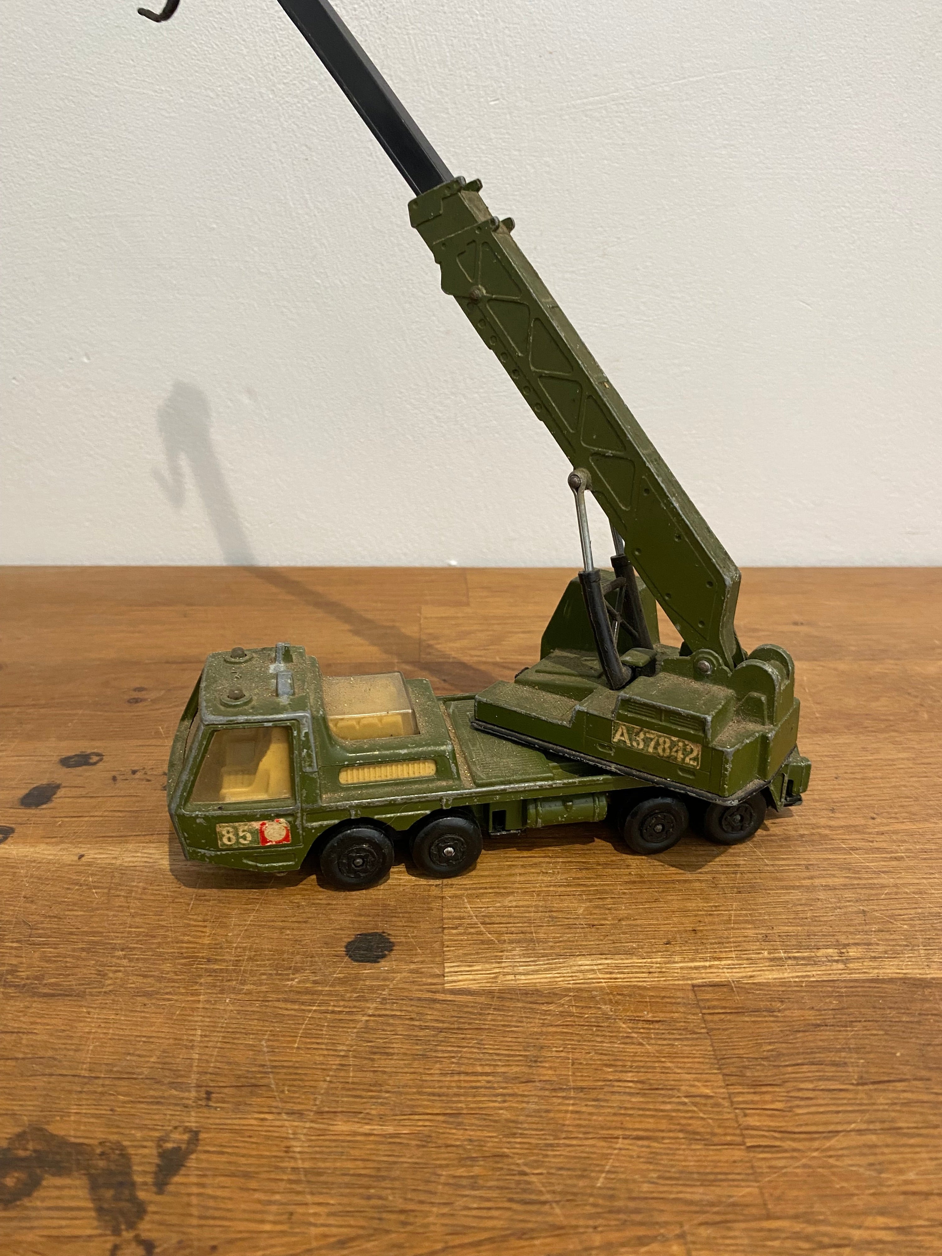 Matchbox Superkings K-12 Hercules Mobile Crane Military, 1974