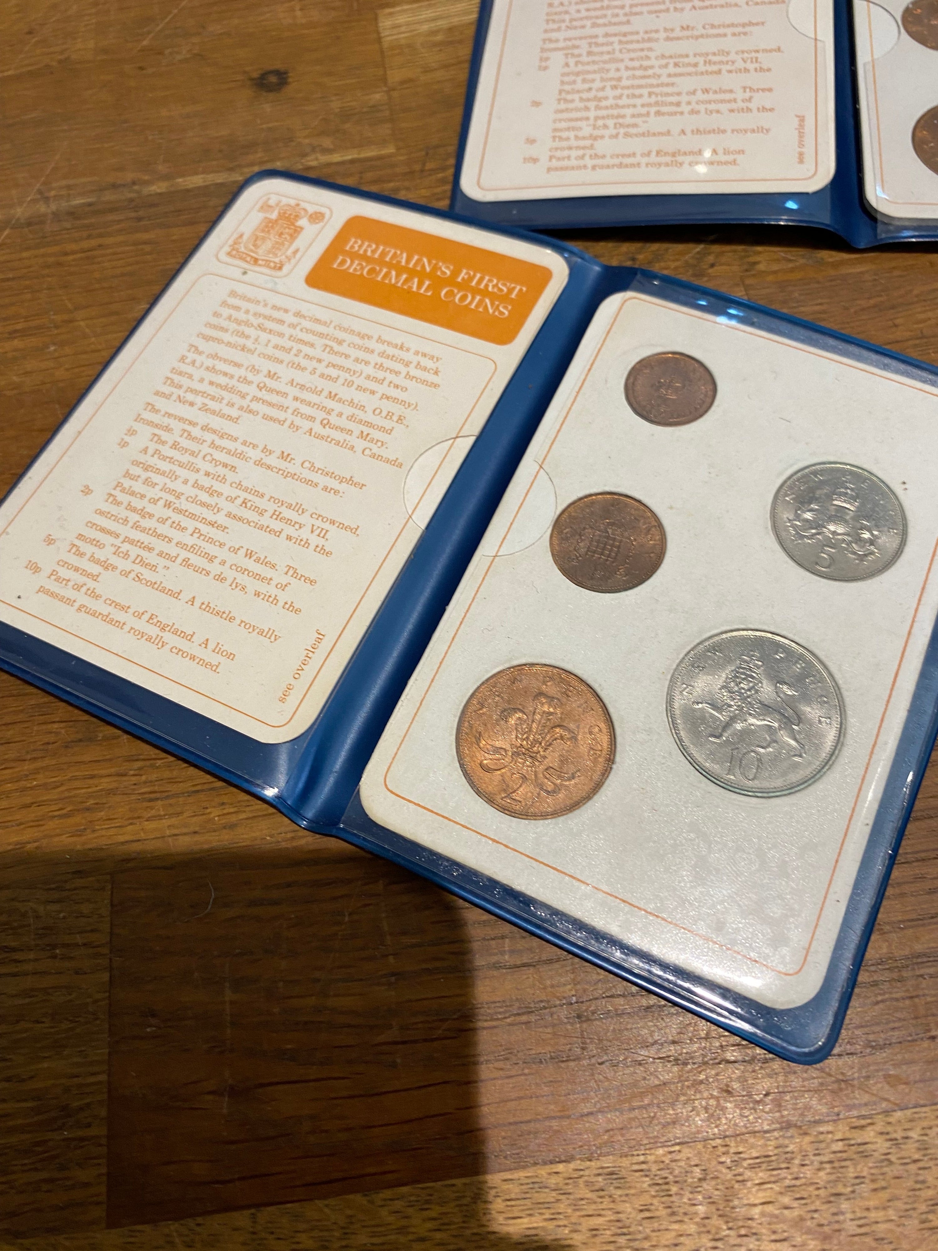 Britains First Decimal Couns Sets X3 , 1971