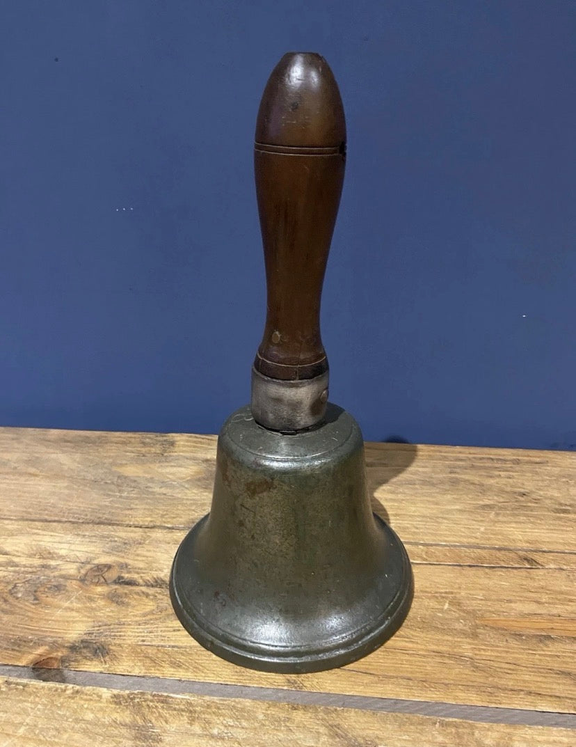 Vintage/ Antique 3:8 , 11.5 Inch Tall Hand Bell/ School Bell