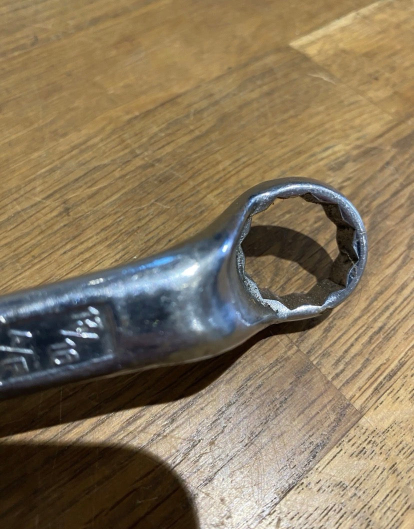Vintage King Dick Ring Spanner. RSA226, 13/16 Af + 7/8 Af