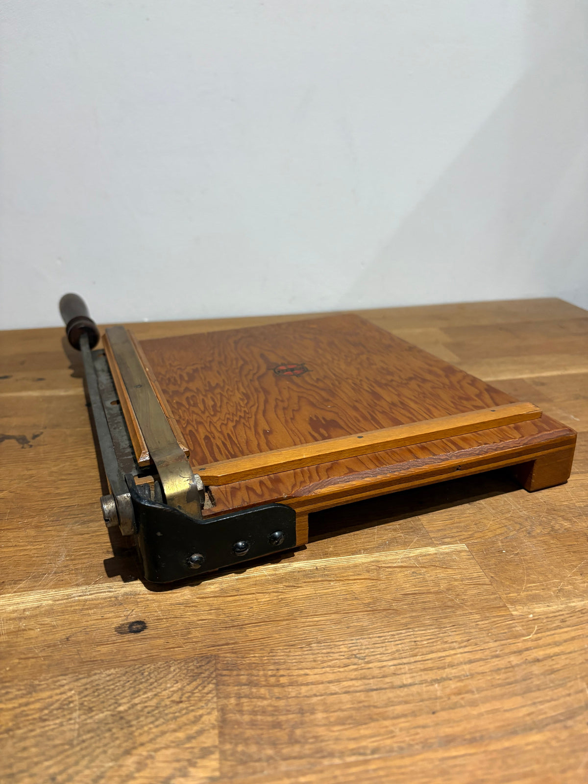 Vintage Jay-Nay Photograph/ Paper Guillotine , Paper Cutter.