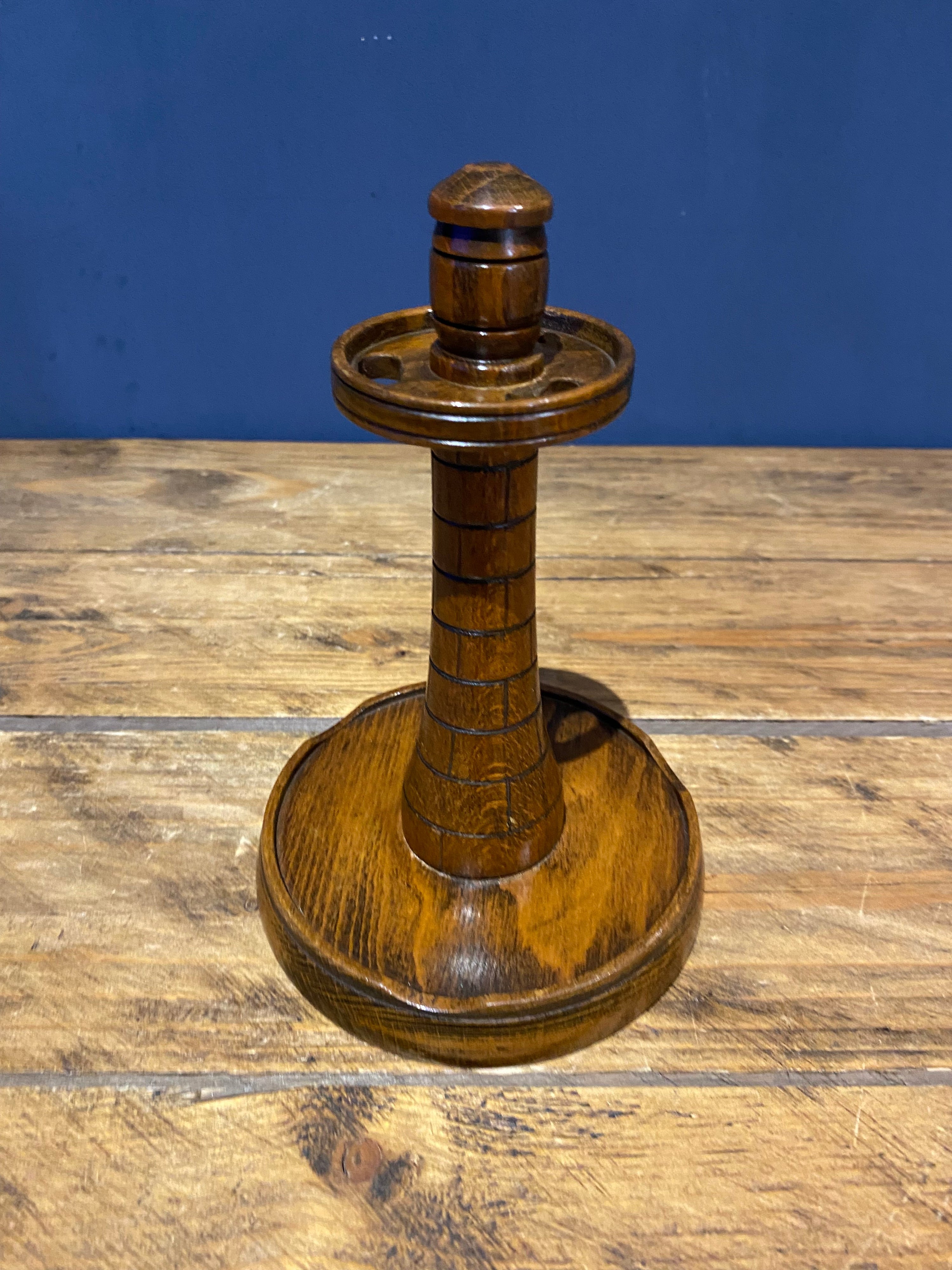 Vintage Lighthouse Pipe Holder , Wooden , Pipe Stand