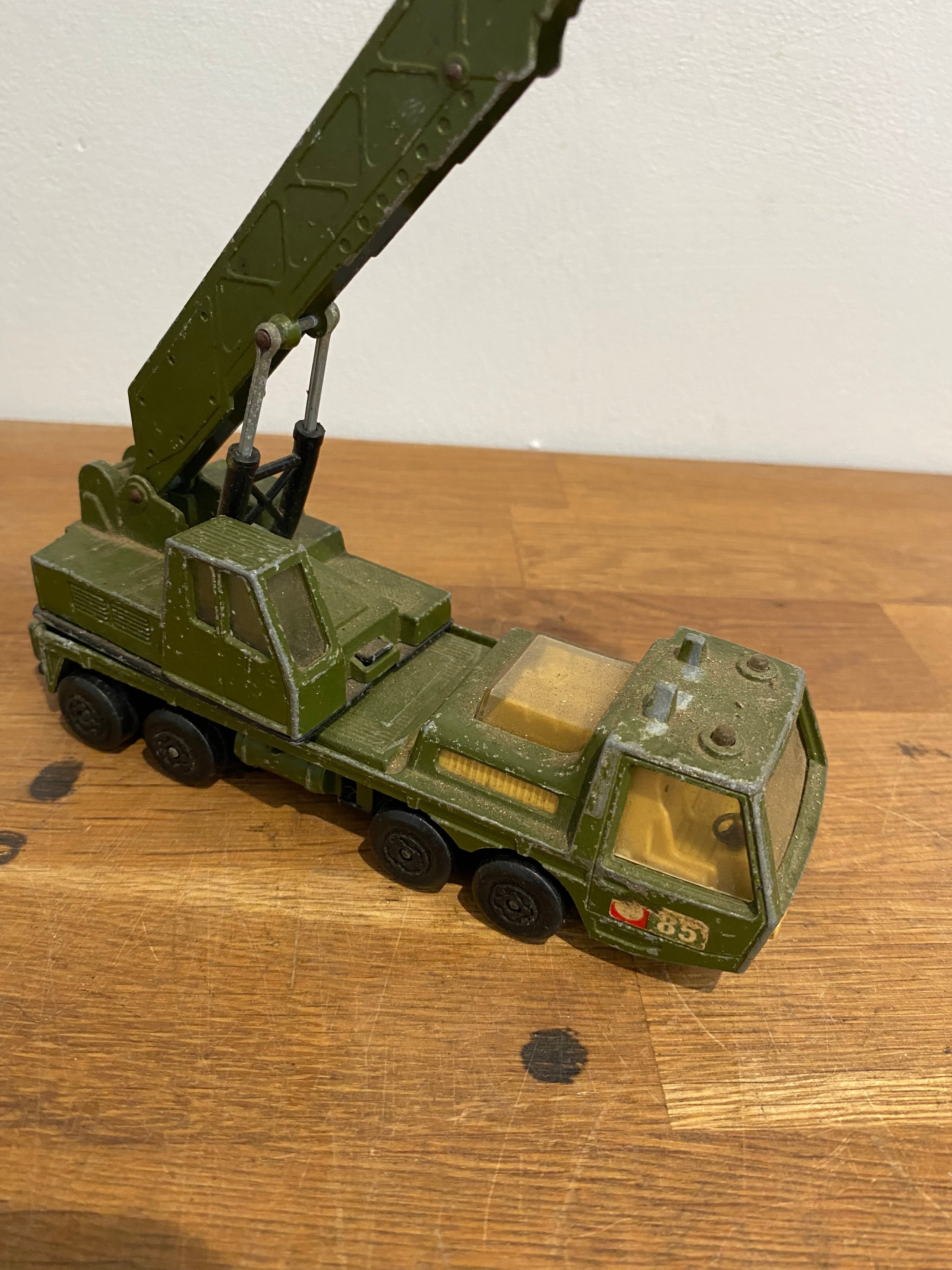 Matchbox Superkings K-12 Hercules Mobile Crane Military, 1974