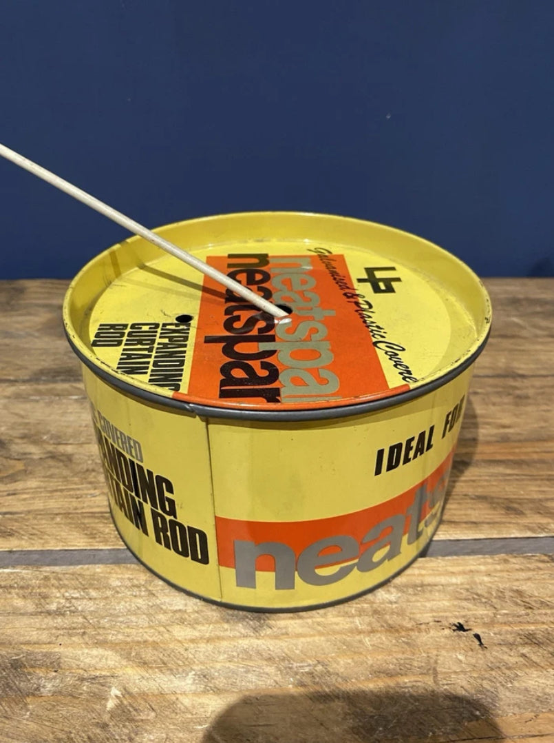 Vintage Neatspan Expanding Curtain Rod Tin