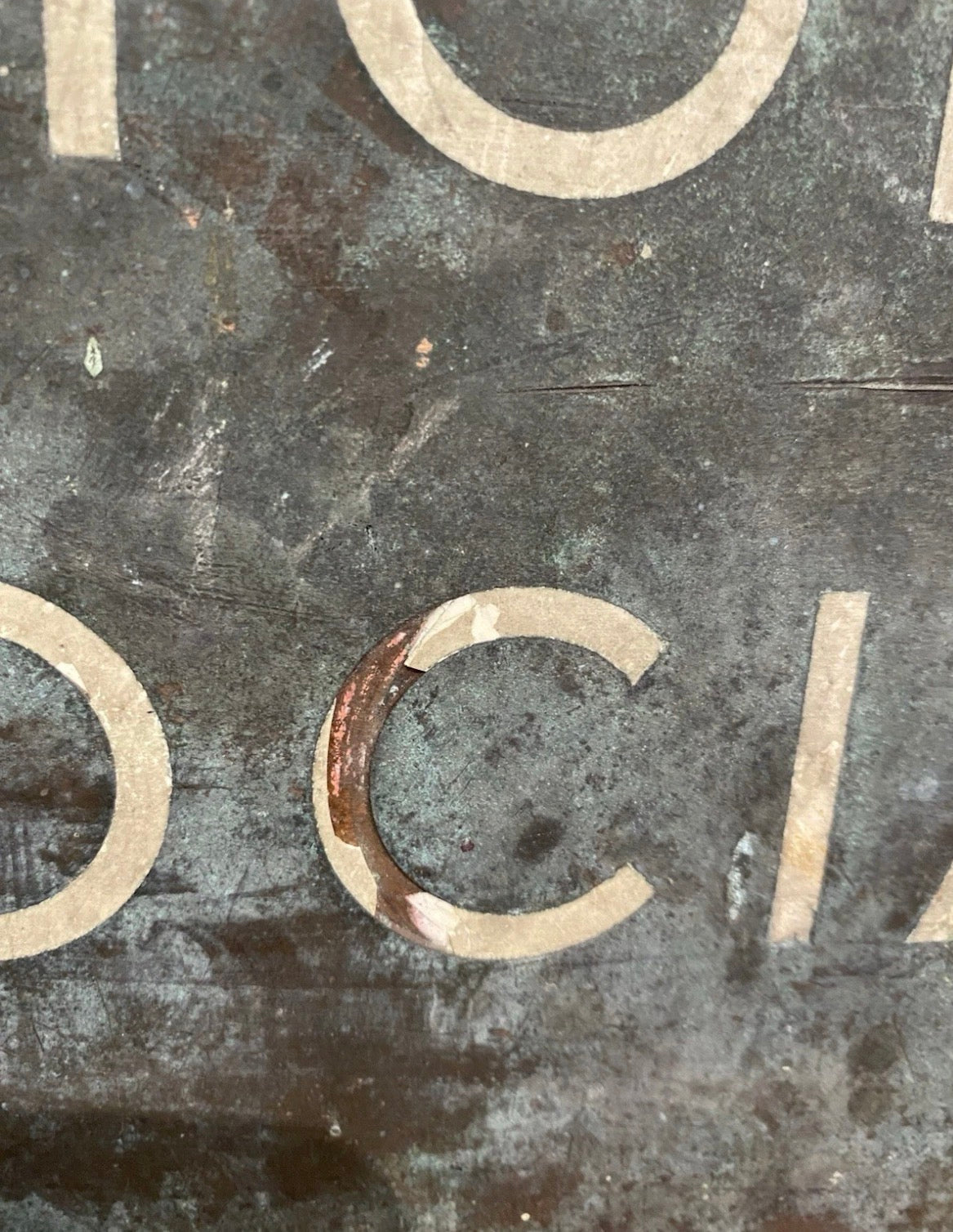 Vintage Lincoln Unionist Association Bronze Sign , As Found Condition