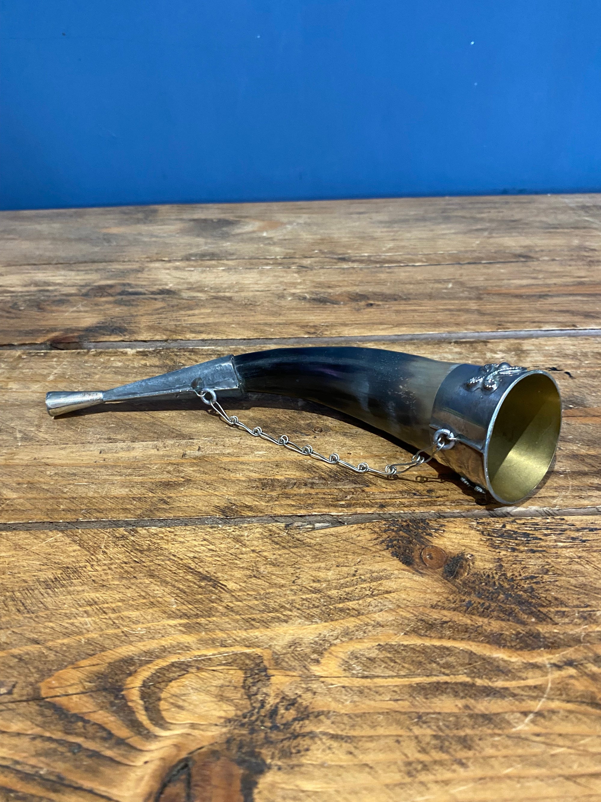 Vintage Decorative Horn Drinking Cup / Vessel