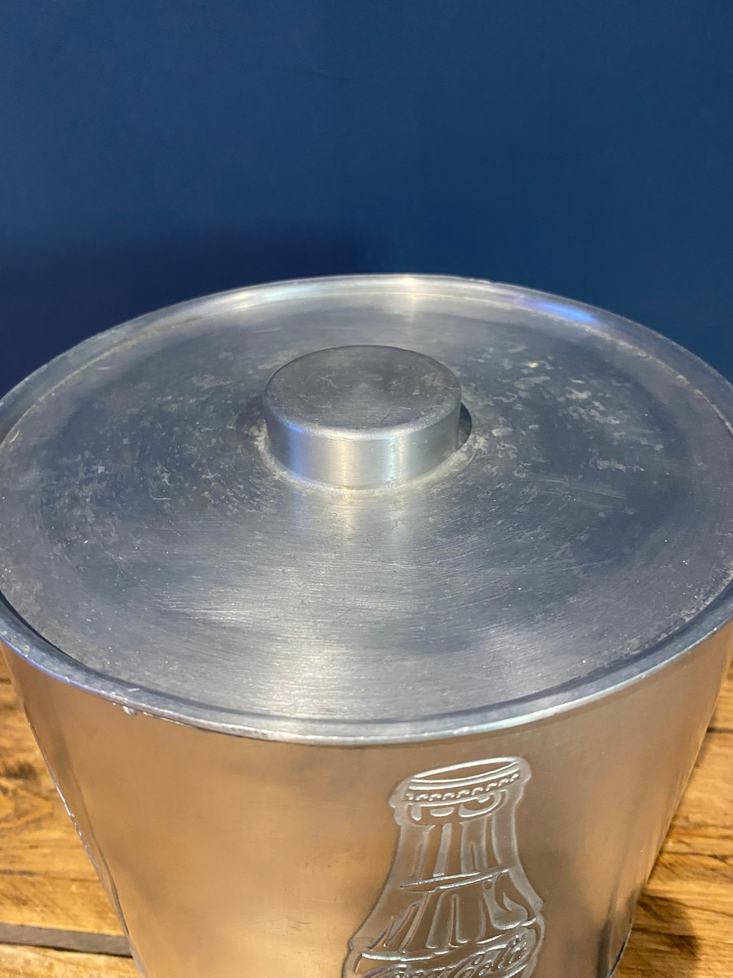 Vintage Alloy Coca Cola Ice Bucket