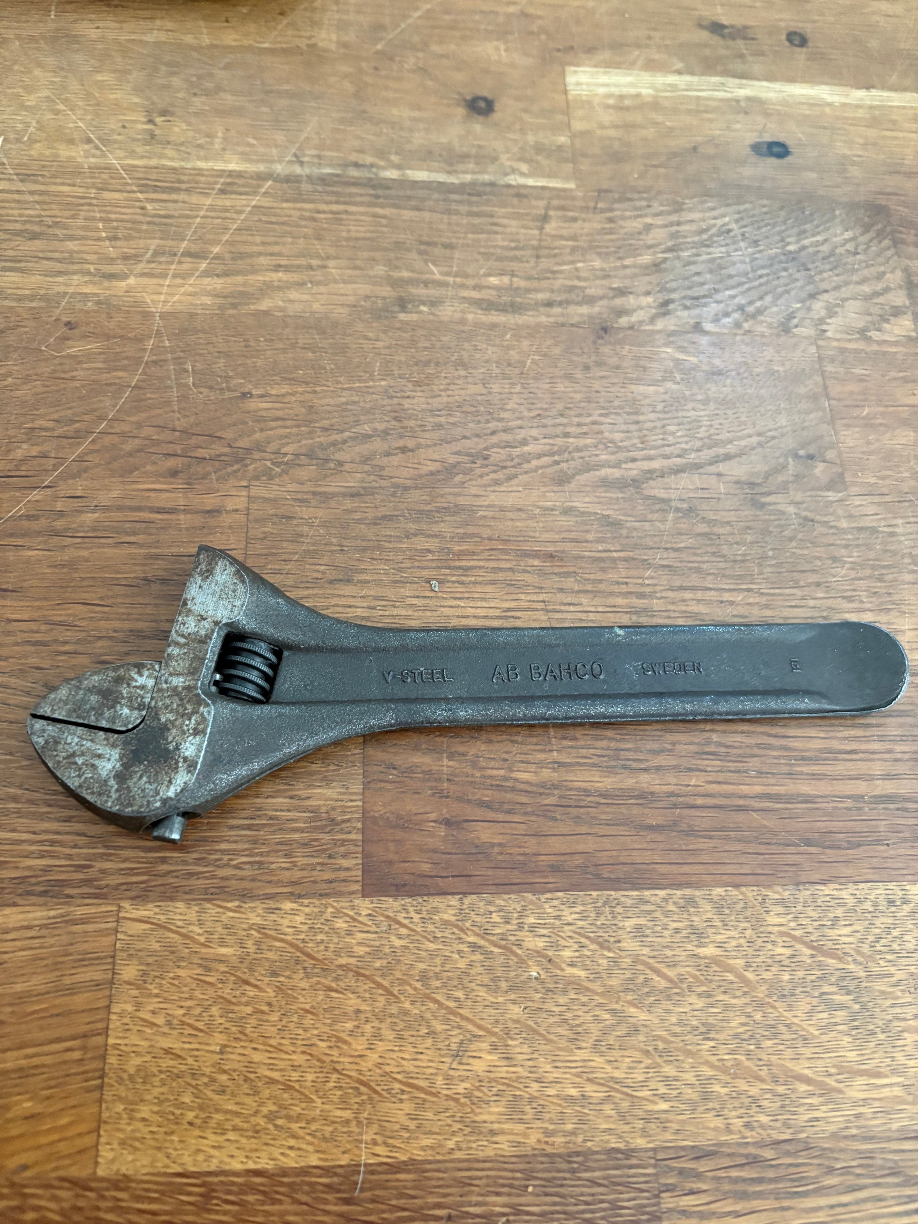 Vintage Bahco Saab 8” Adjustable Spanner Wrench