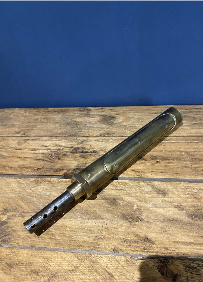 Antique/ Vintage Brass Steam Thermometer, Industrial / Steam Engine
