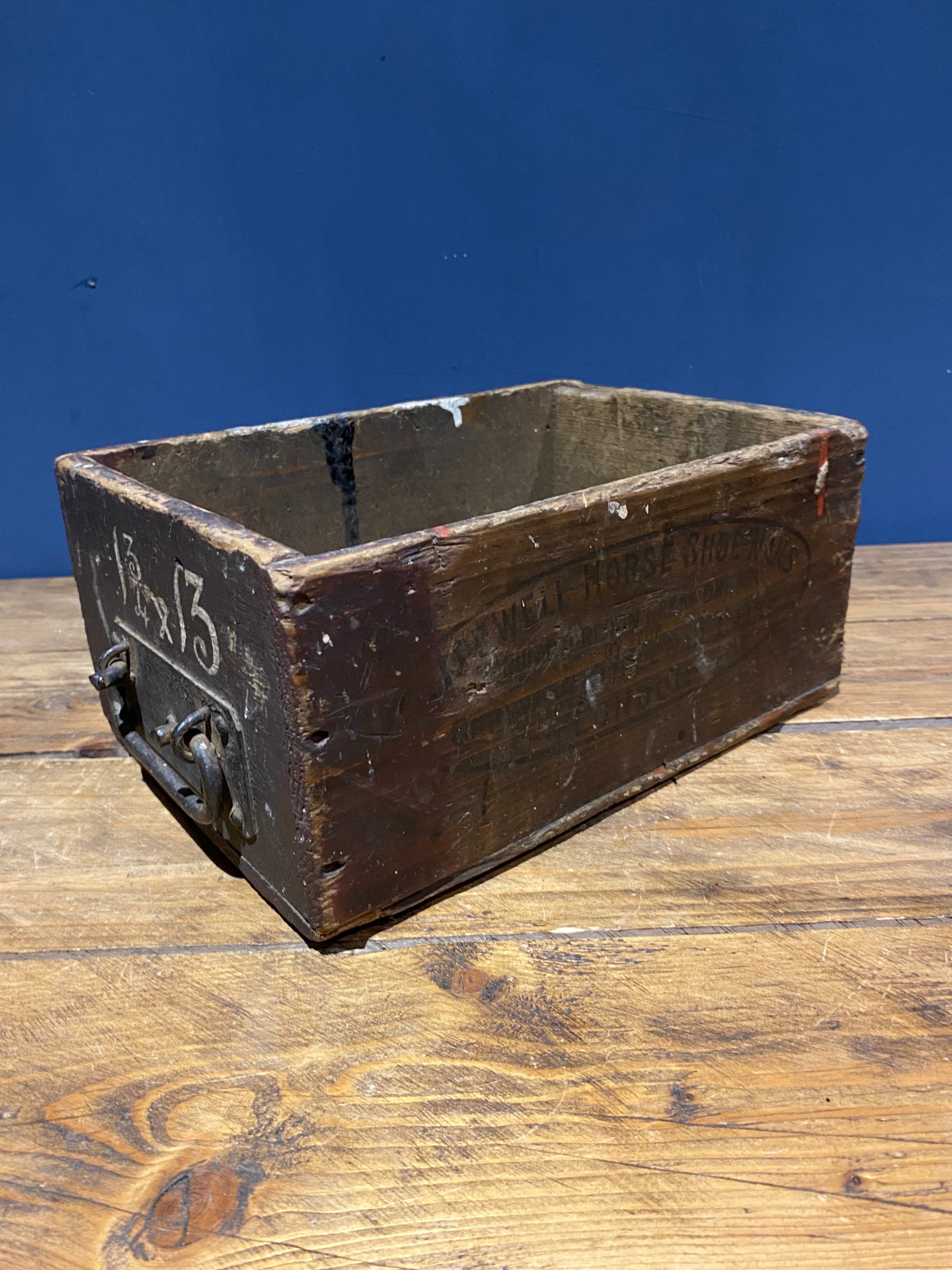 Antique Capewell Horseshoe Nail Crate/ Box