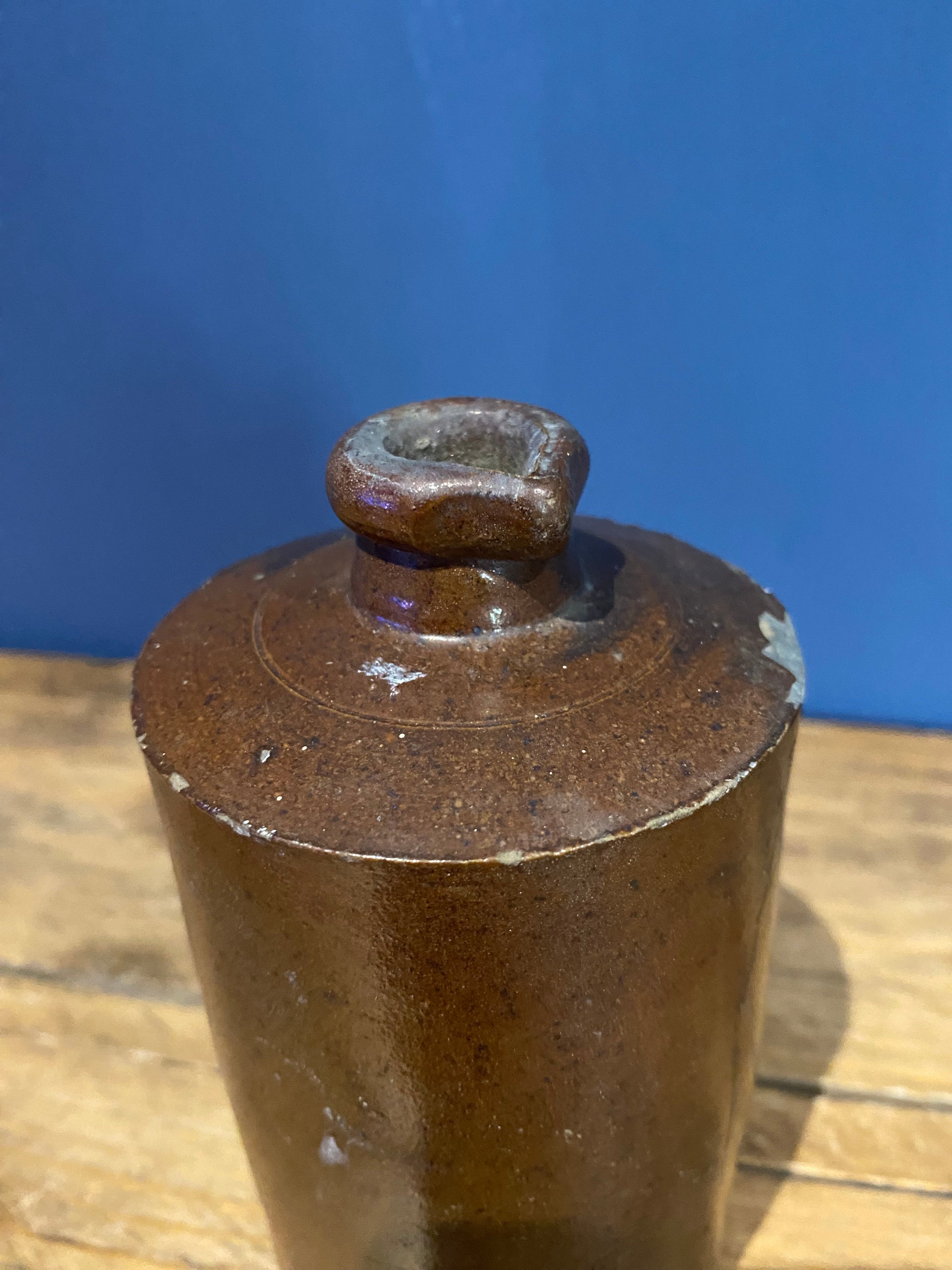 Vintage Stoneware Salt Glazed Ink Bottle