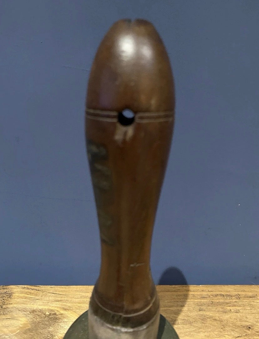 Vintage/ Antique 3:8 , 11.5 Inch Tall Hand Bell/ School Bell