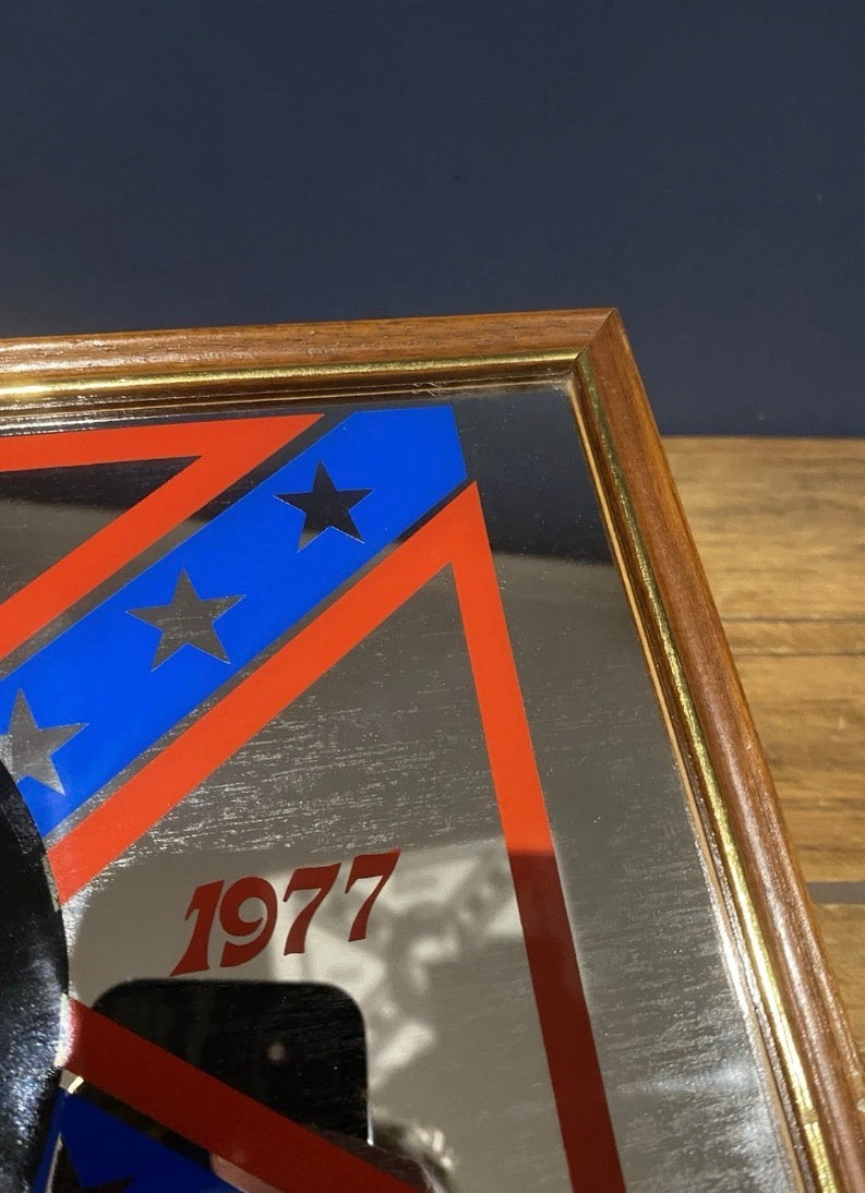 Vintage Elvis Presley 1935-1977 Mirror, Confederate Flag , Elvis Lives On.