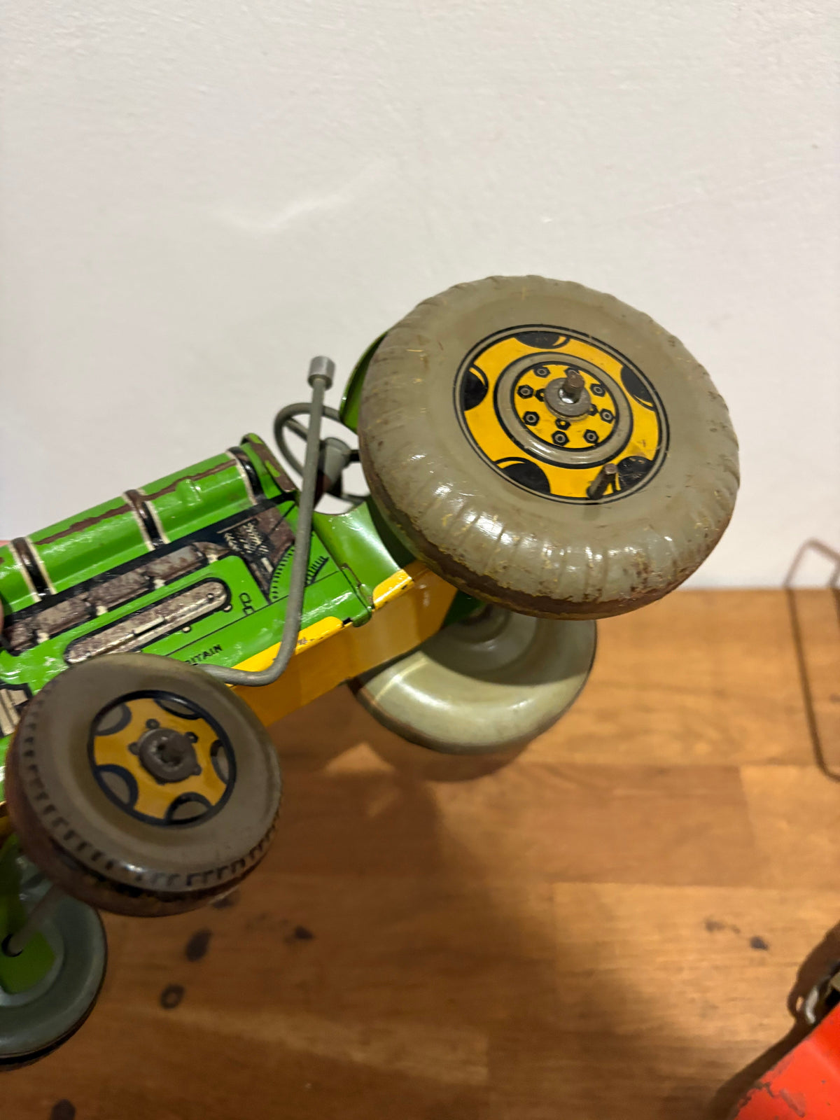 Vintage Mettoy Tin Plate Tractor And Trailer And Other Bits, Spares Or Repairs