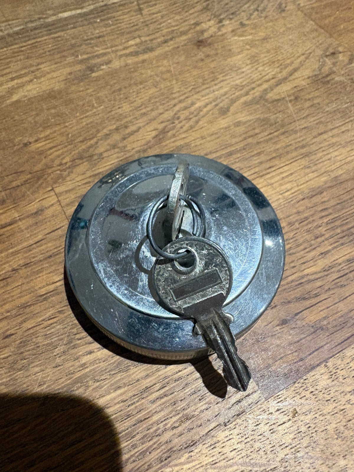 Vintage Chrome Car Petrol Cap .