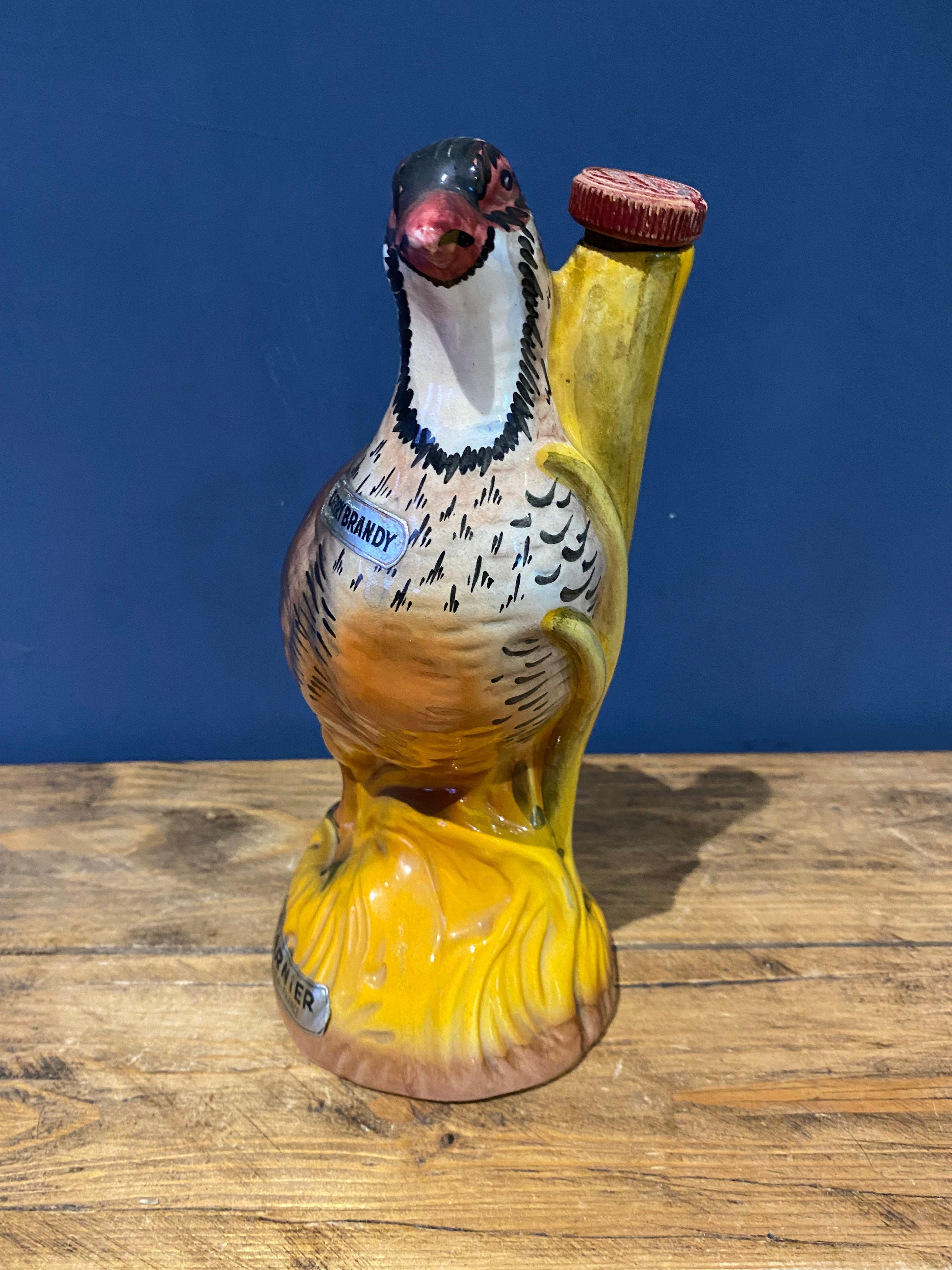 Vintage 70’s Garnier cherry brandy ceramic decanter
