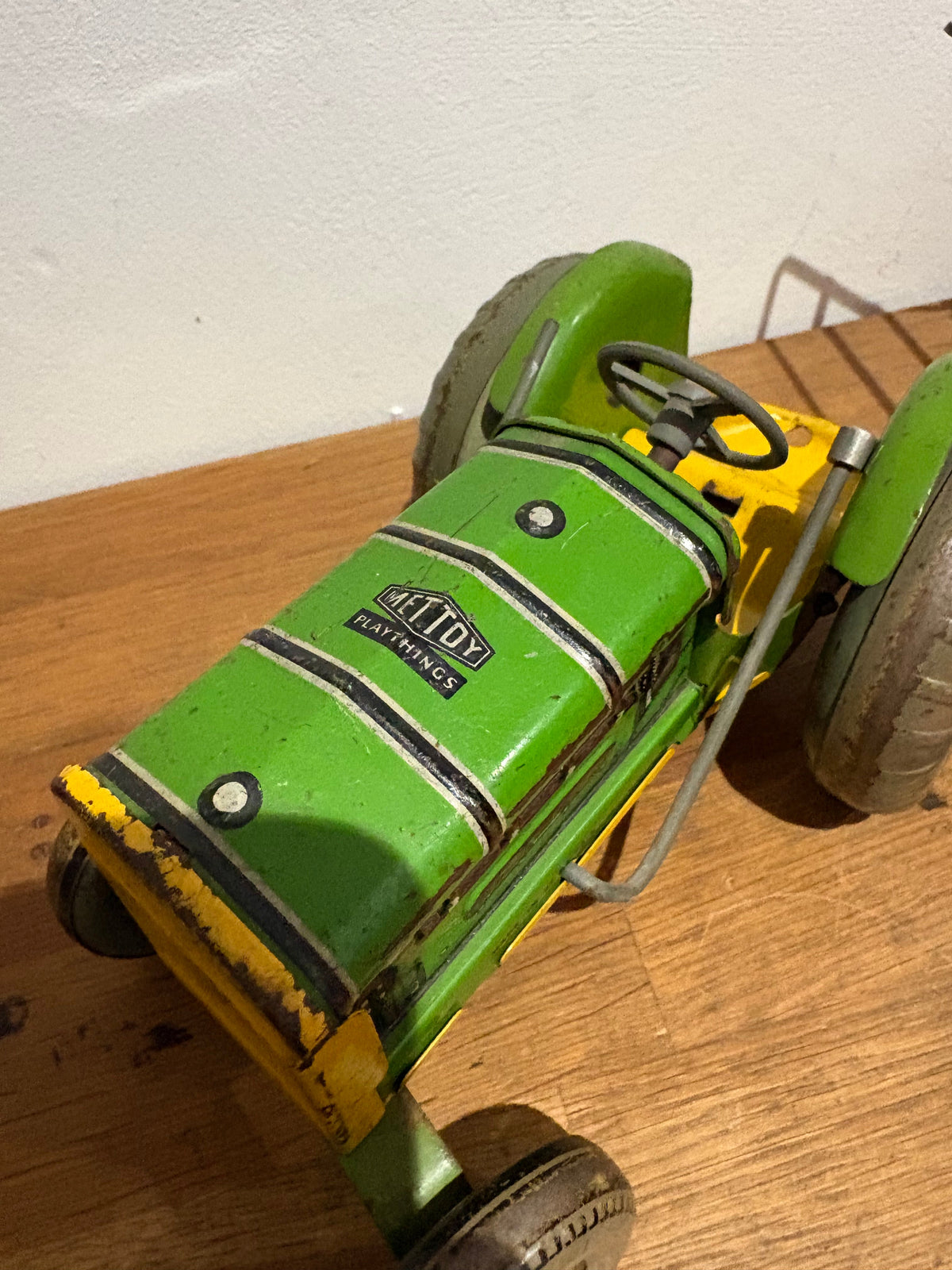 Vintage Mettoy Tin Plate Tractor And Trailer And Other Bits, Spares Or Repairs