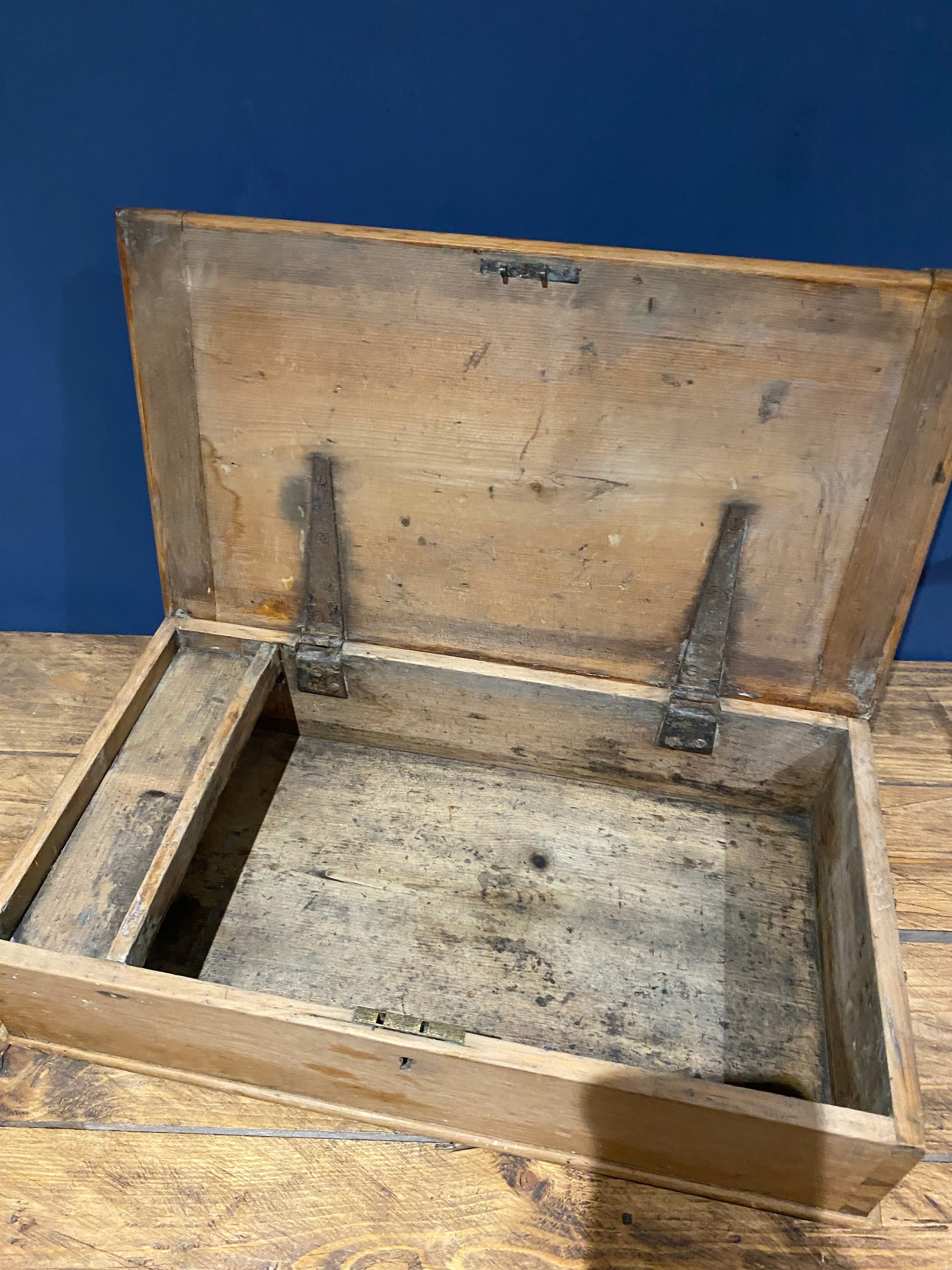 Nice Antique Box , As Found But A Cracking Box