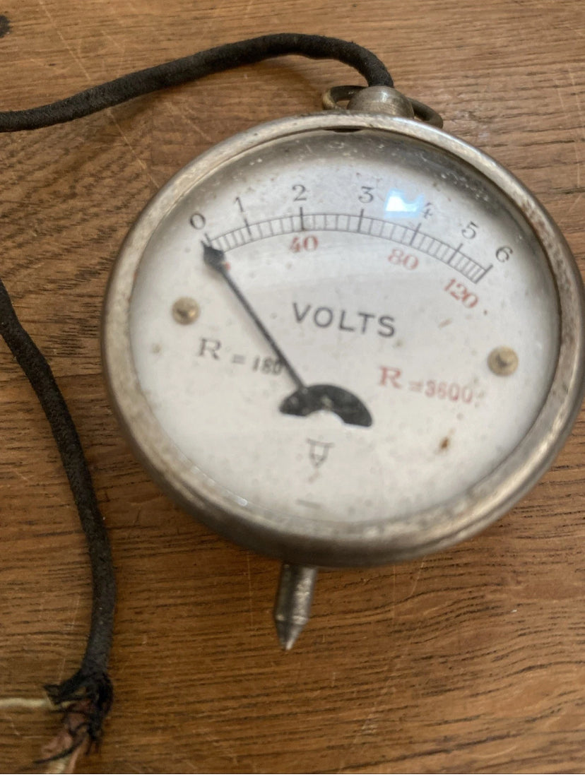Vintage Pocket Volt Tester , Volt Meter