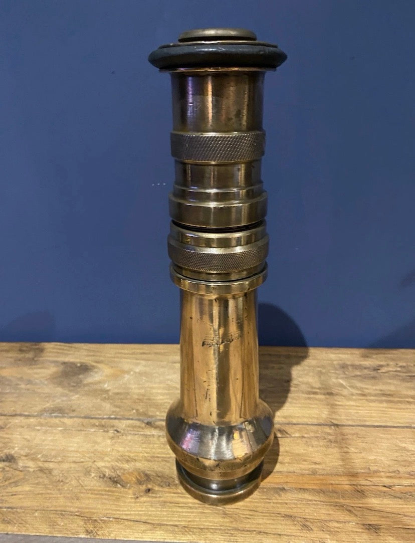 Antique Solid Brass Fire Hose Nozzle