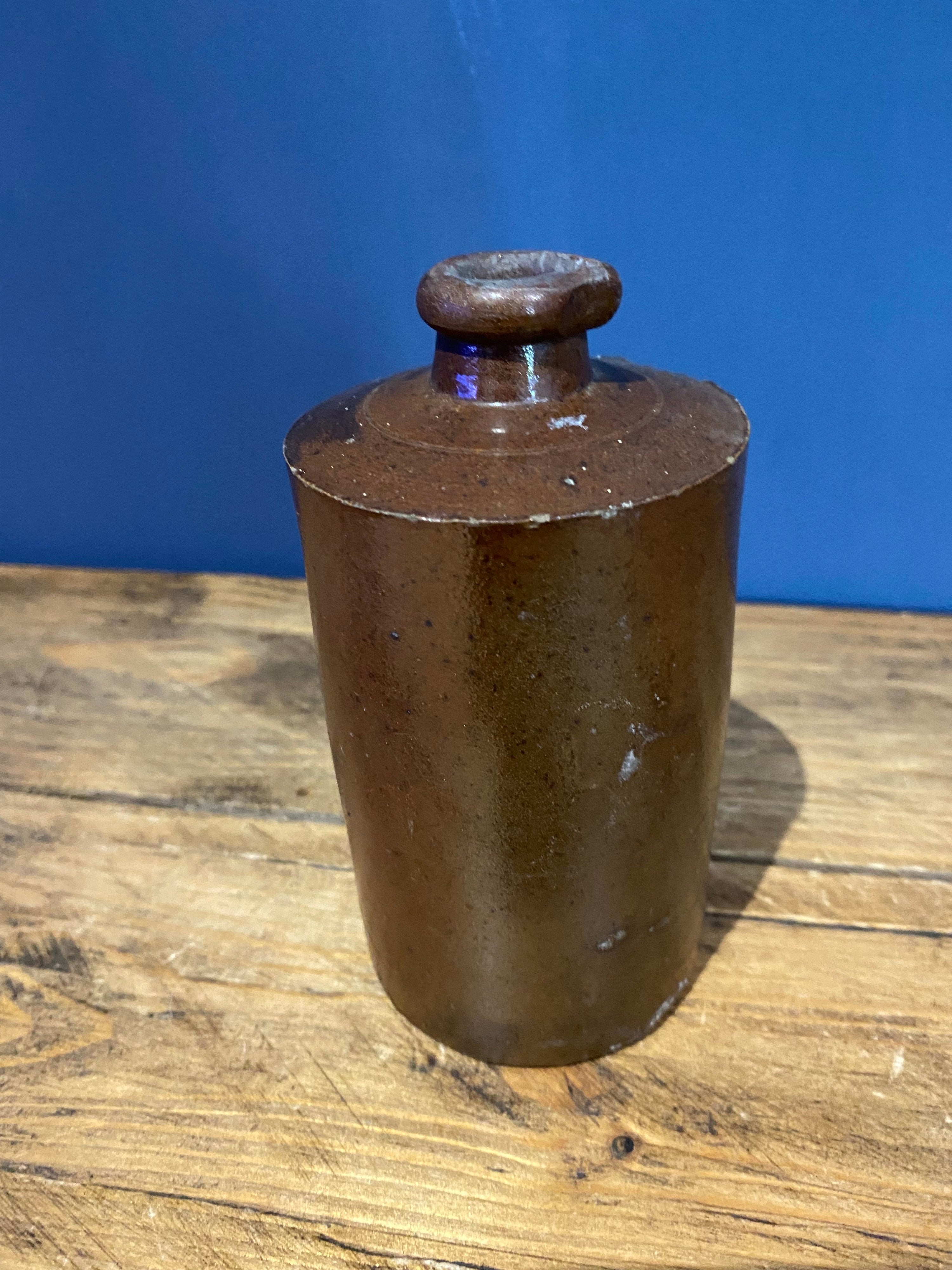 Vintage Stoneware Salt Glazed Ink Bottle