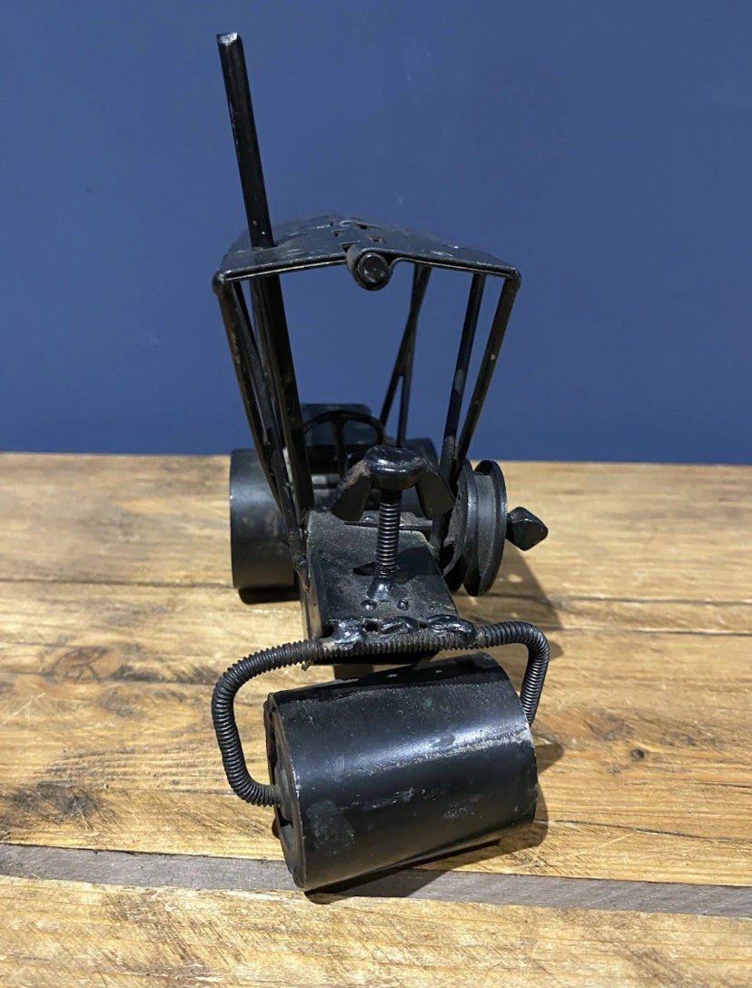 Scratch Built Out Of Old Hinges And Metal , Steam Engine