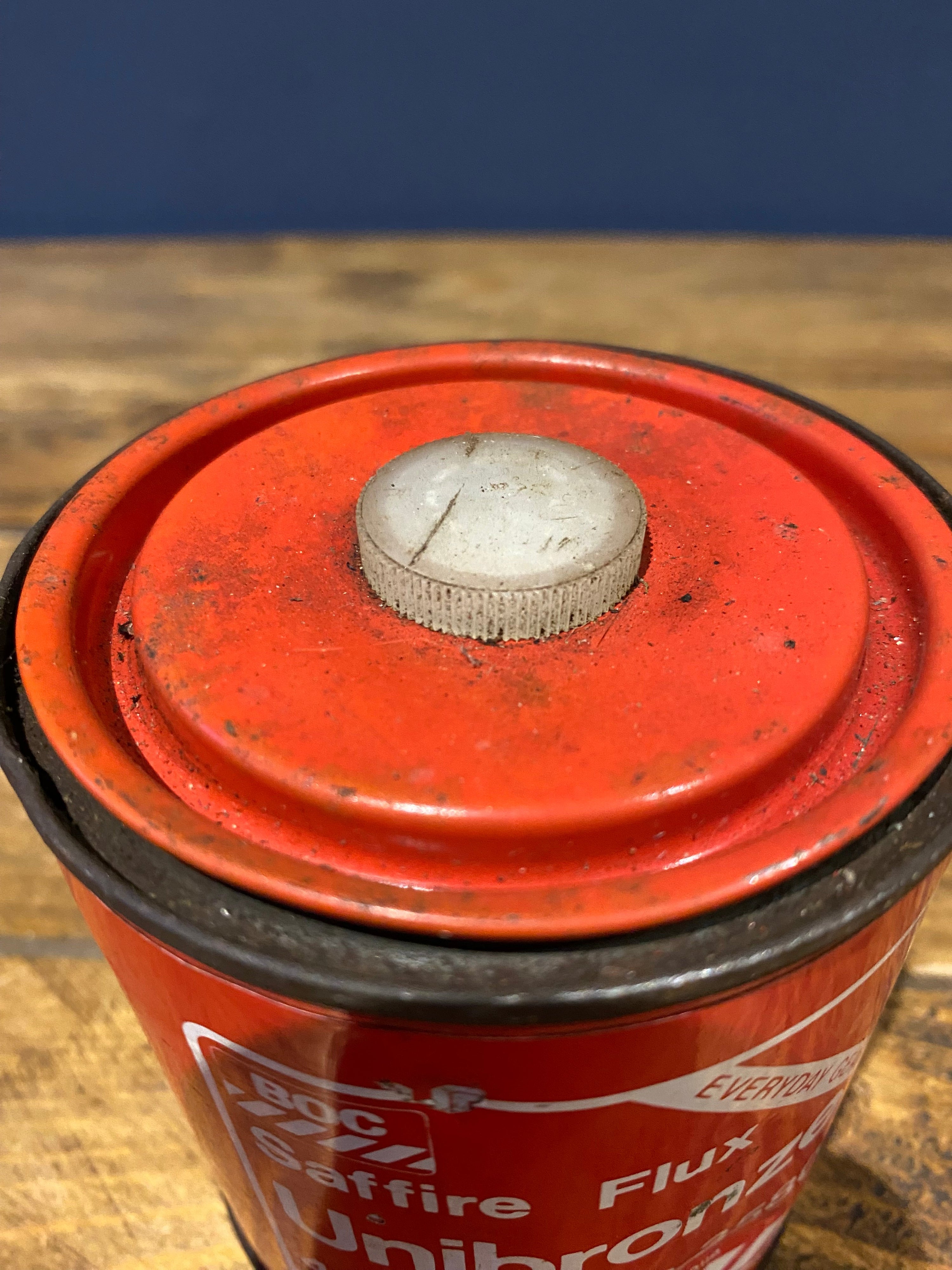 Vintage BOC Unibronze Flux Tin