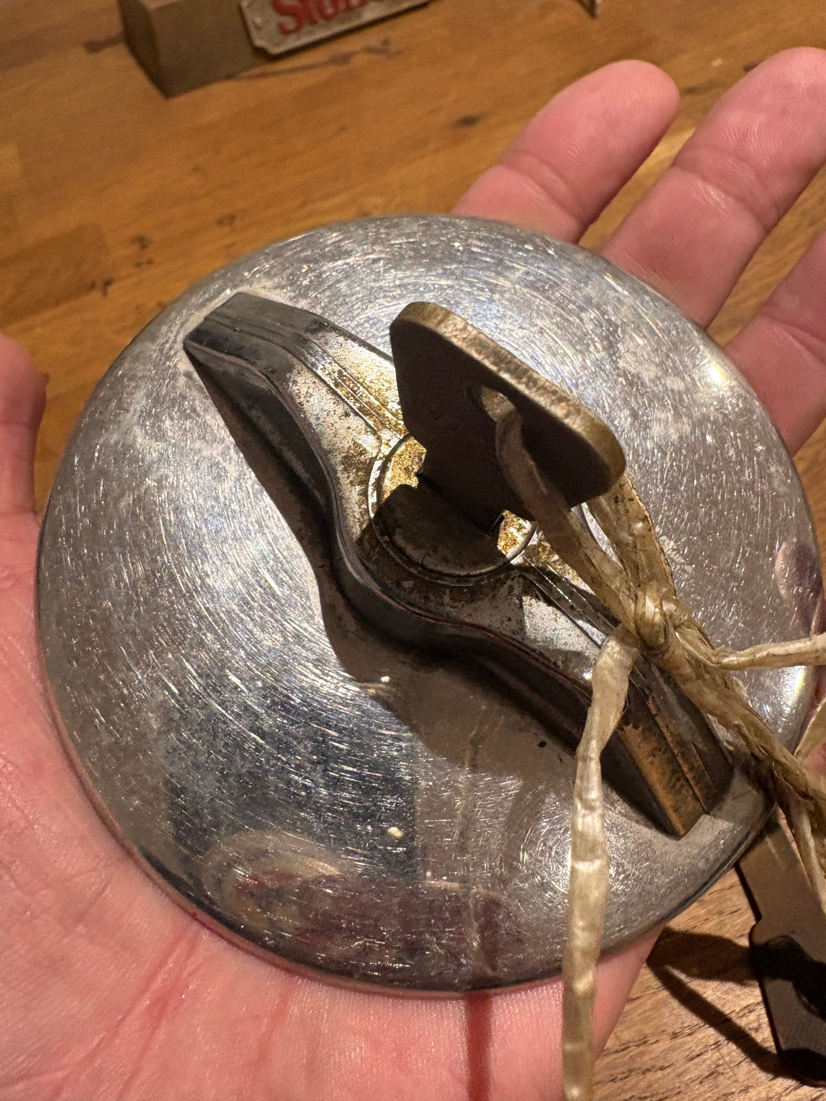 Vintage Chrome Car Petrol Cap .