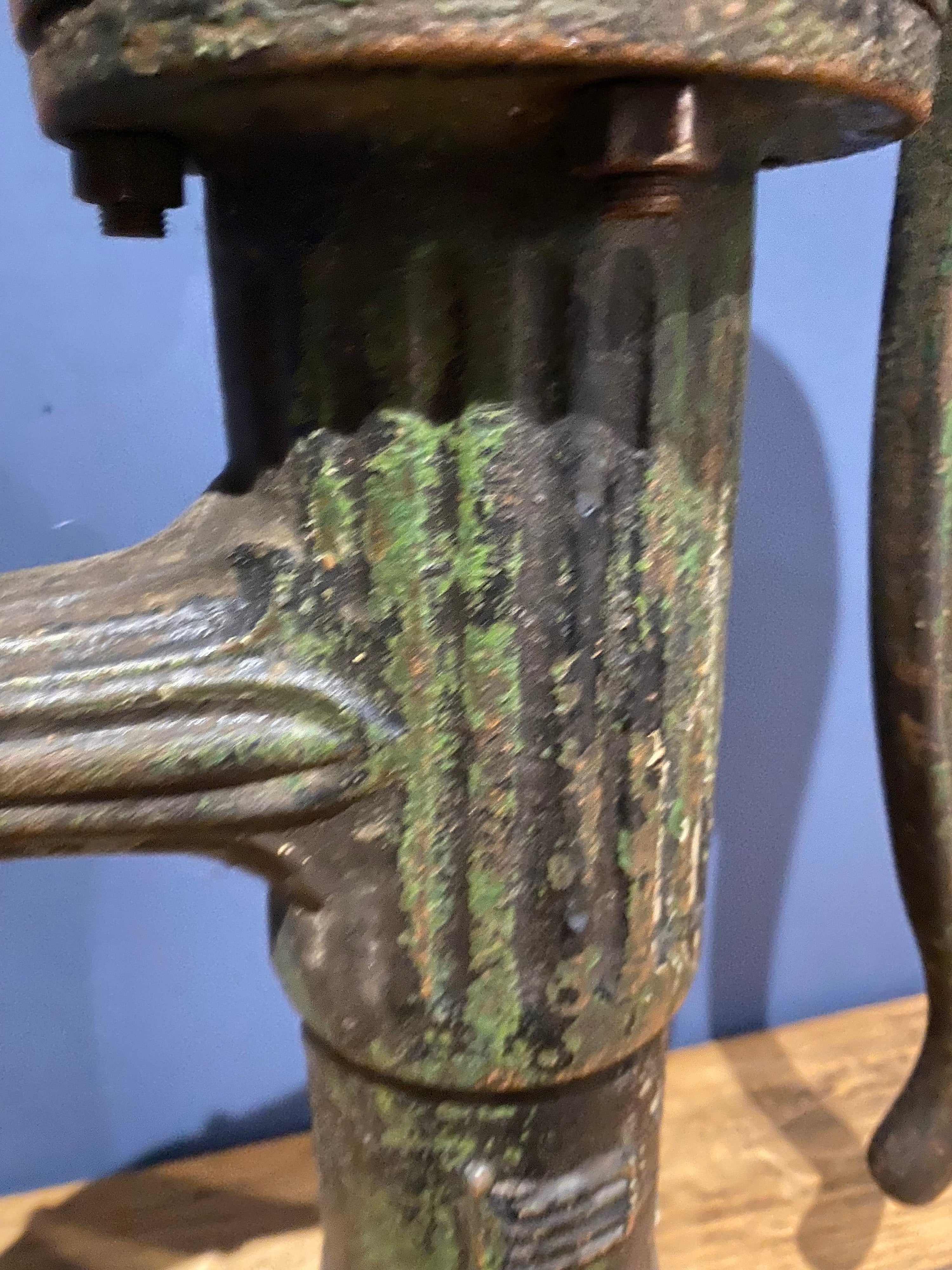 Antique Victorian Cast Iron Water Pump / Garden Architecture