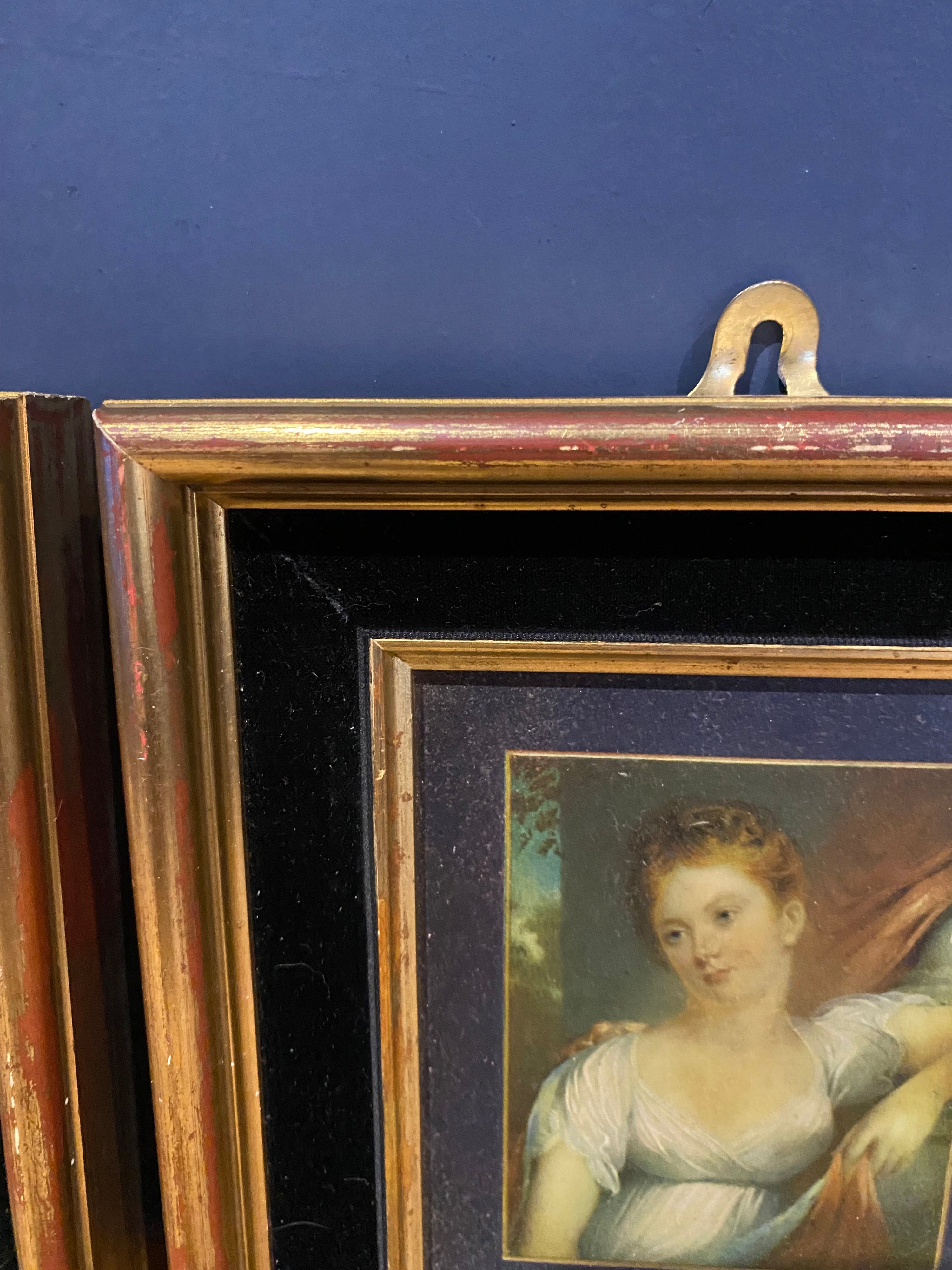 Pair Of Early Victorian STYLE, Aged Prints, Decorative