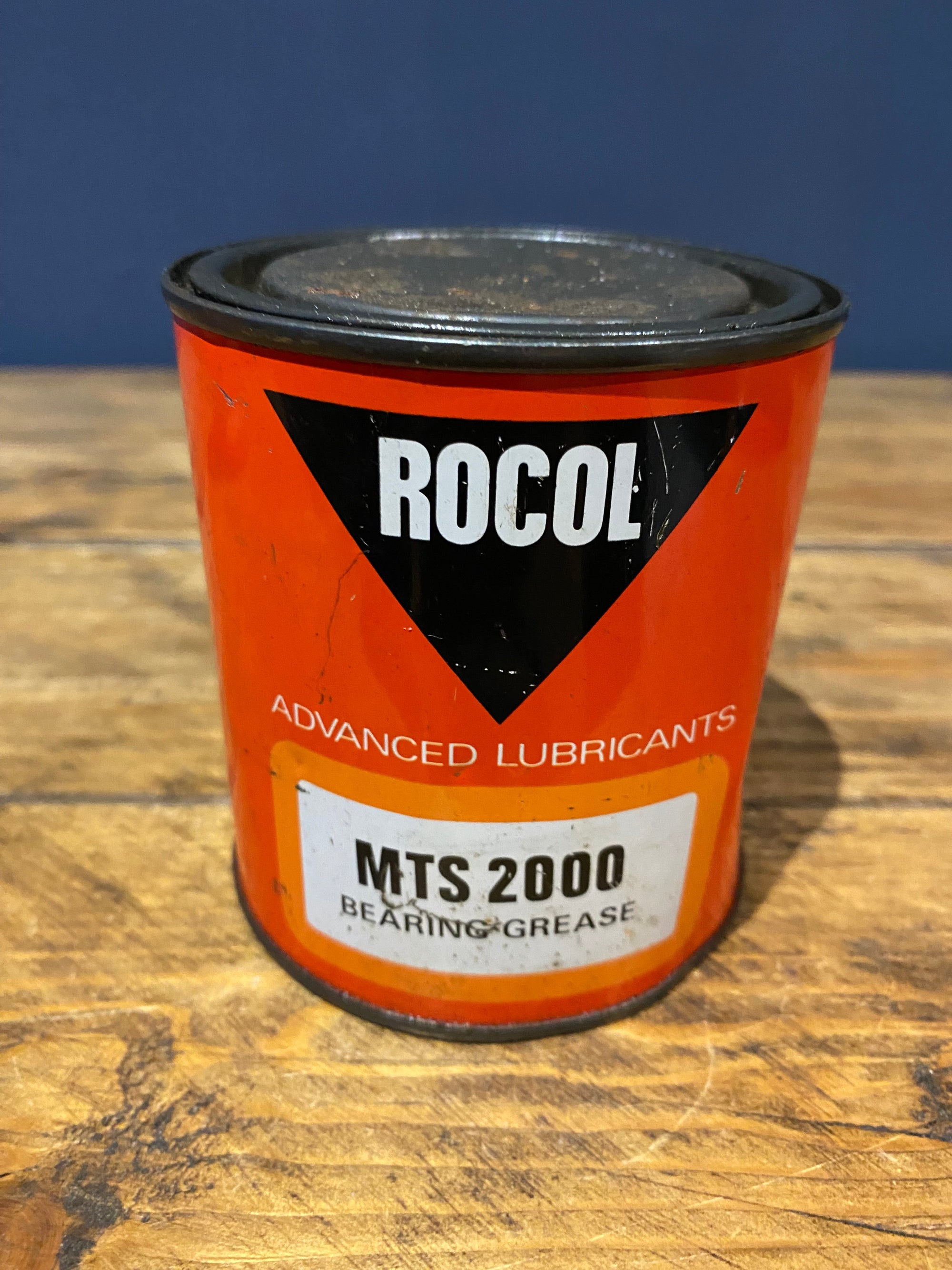 Vintage Rocol Advanced Lubricants Mts 2000 Bearing Grease Tin