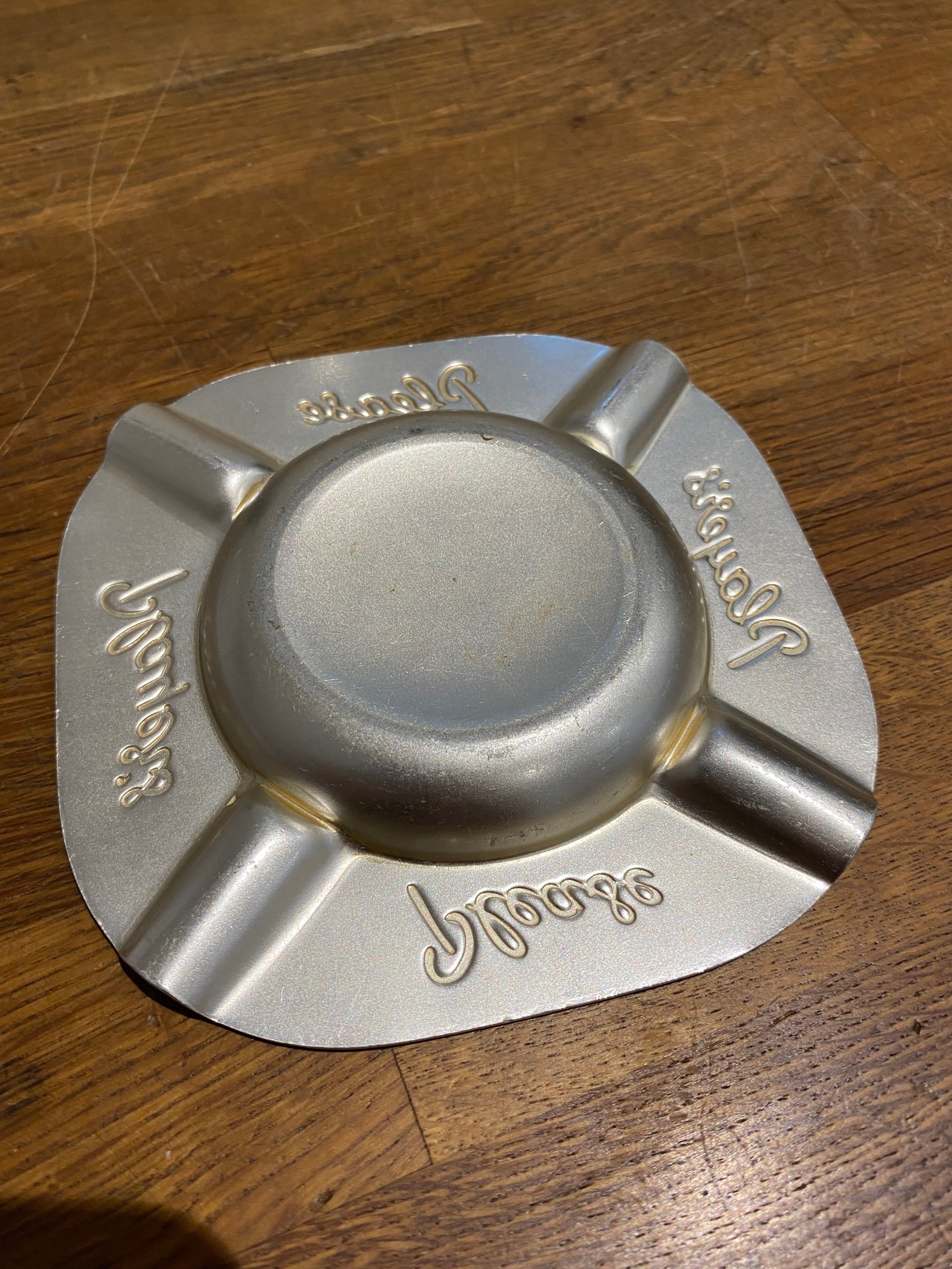 Vintage aluminium Players Please ashtray.