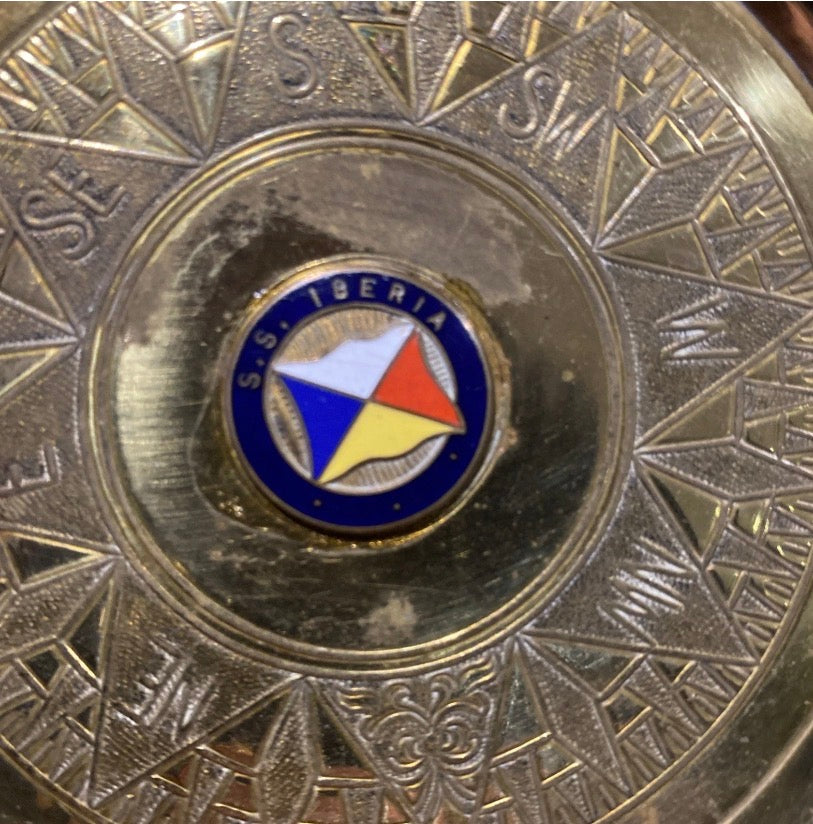Vintage S.S. Iberia Brass Pin Tray