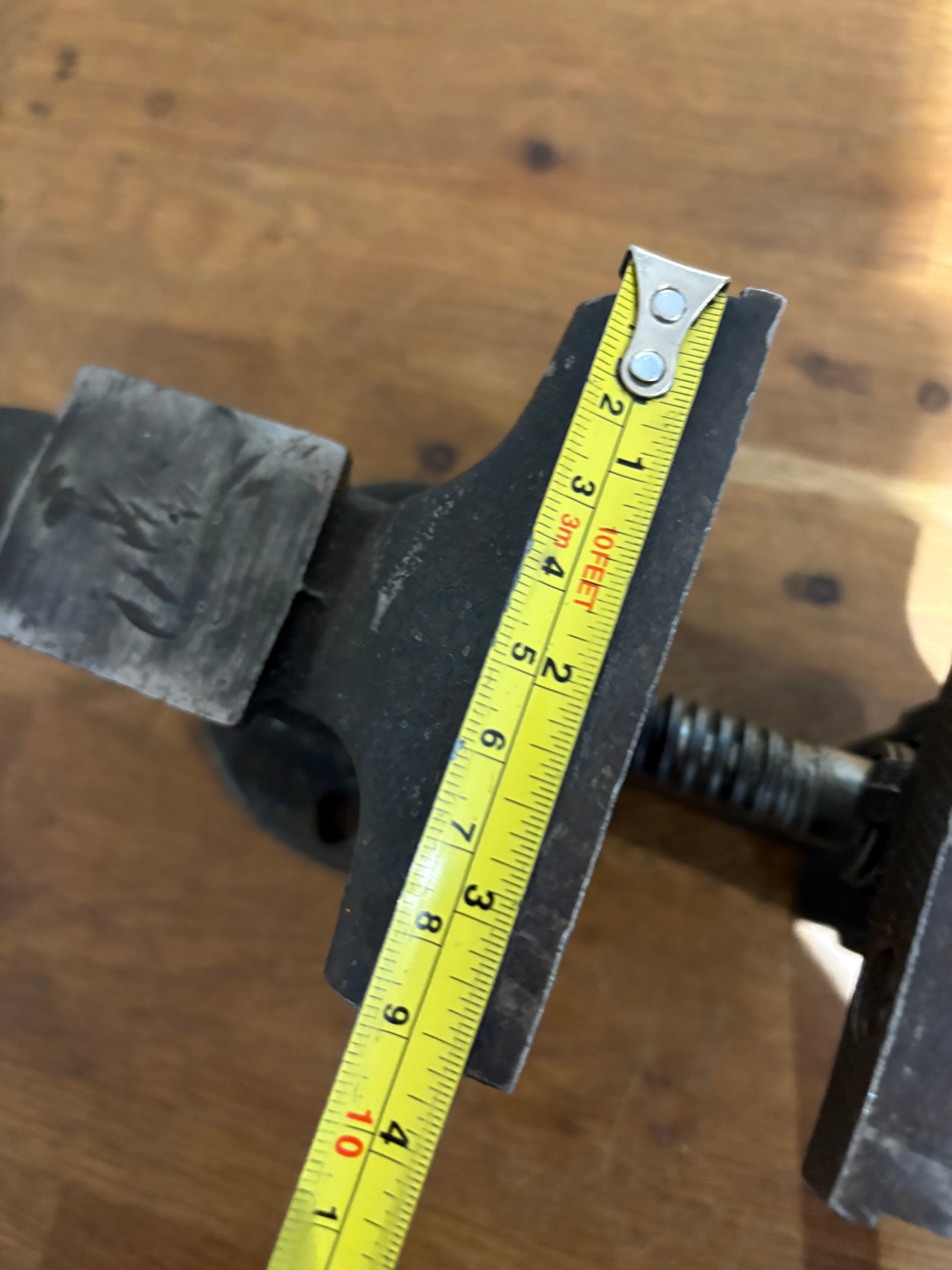 Vintage Hilka Bench Vice , 3.5” Jaws , Made In Japan
