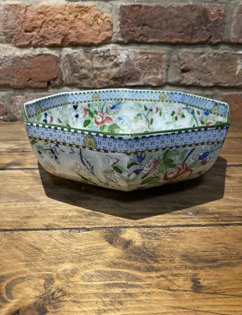 Other side view of Royal Corona Ware , Rosetta Bowl/ Fruit Bowl available at Wilson Fox Antiques