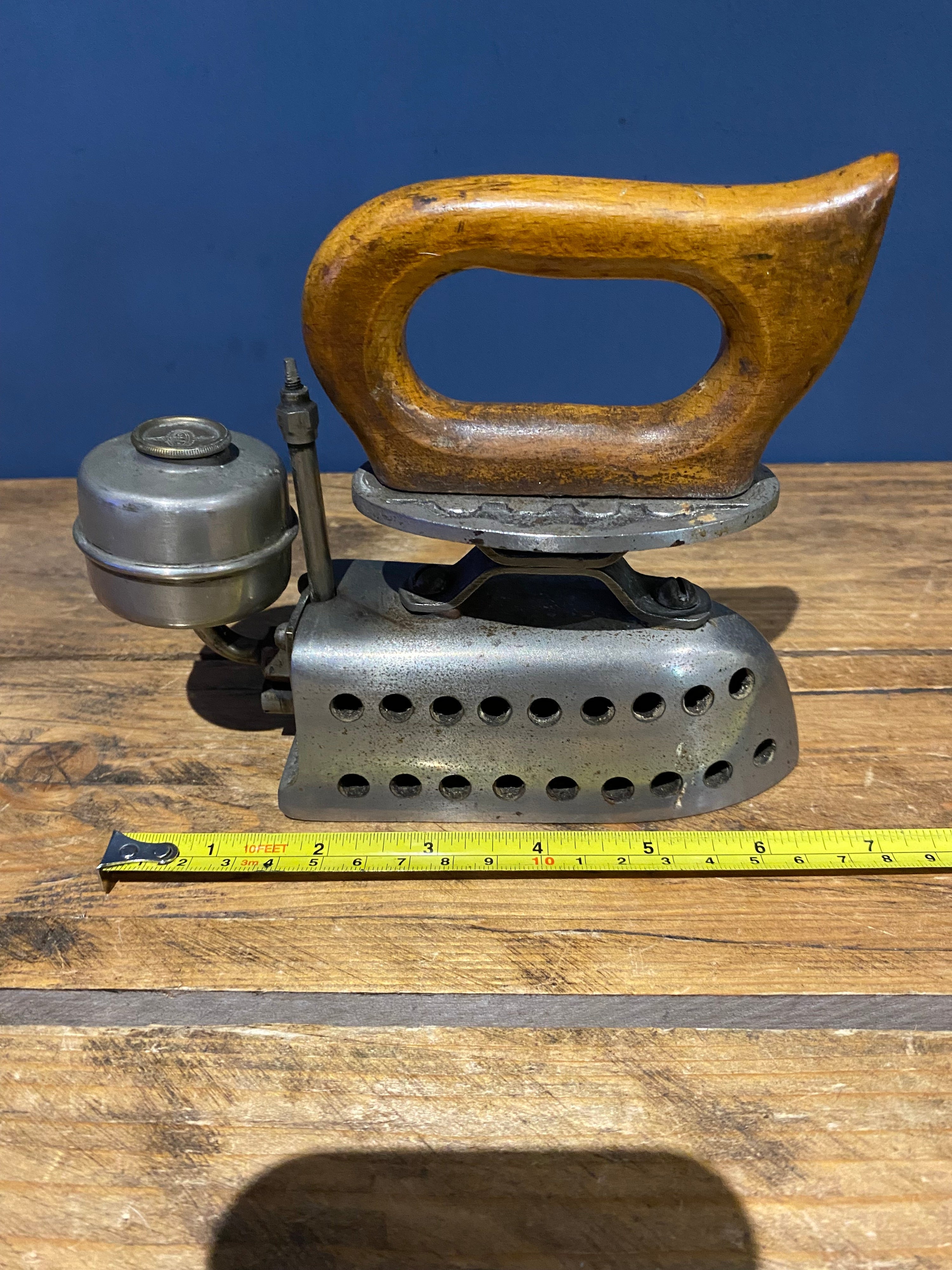Antique C K Spirit Iron Fuel Flat Iron Vintage Paraffin Alcohol Iron Complete