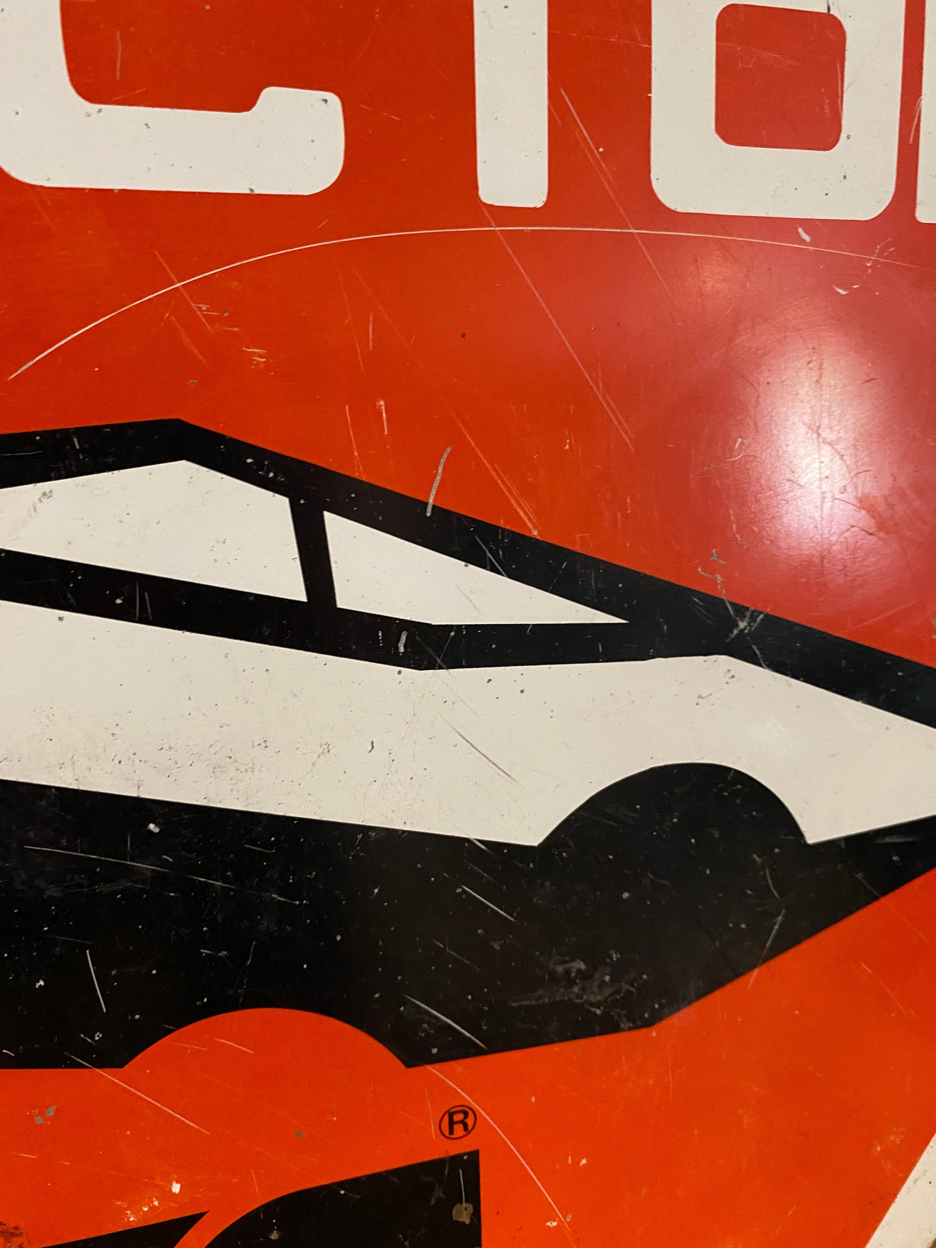 Large LTS Protection Metal Sign , Advertising Sign, Petroliana, Vintage