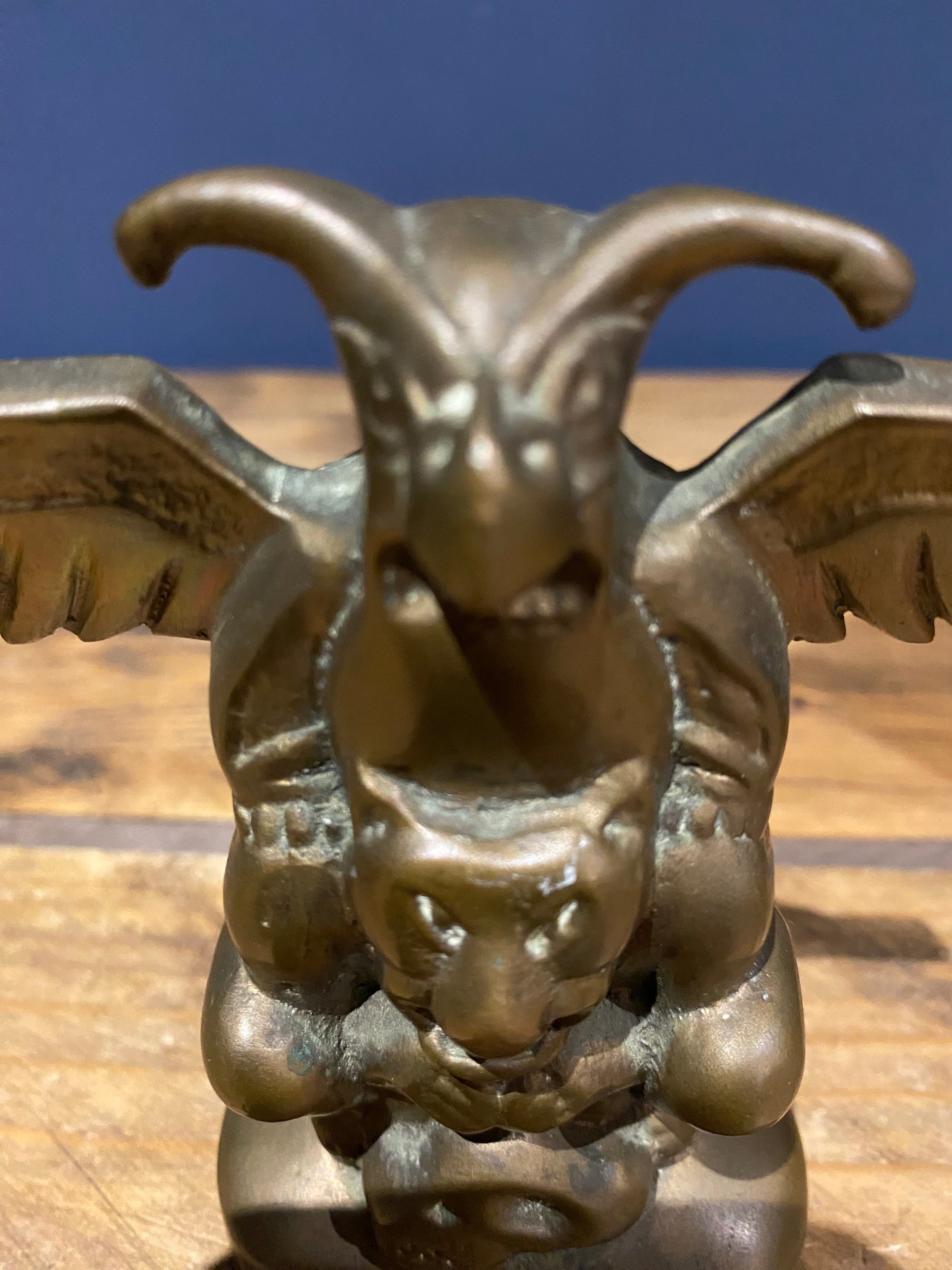 Heavy brass totem ornament