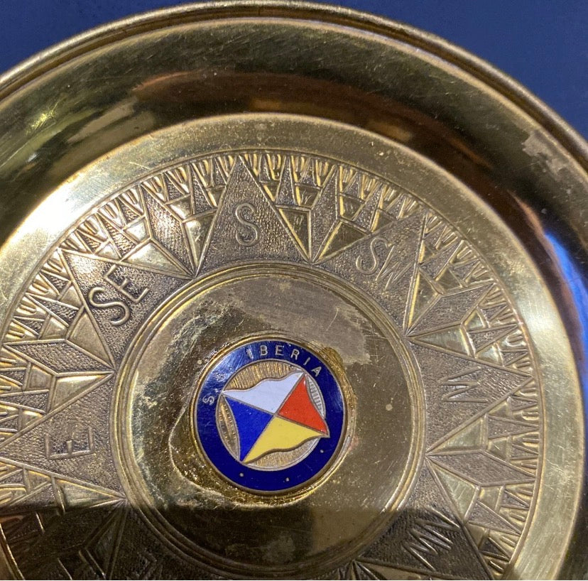 Vintage S.S. Iberia Brass Pin Tray