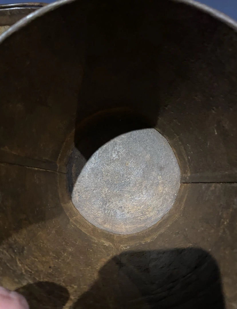 3 X Vintage Galvanised Buckets , Medium