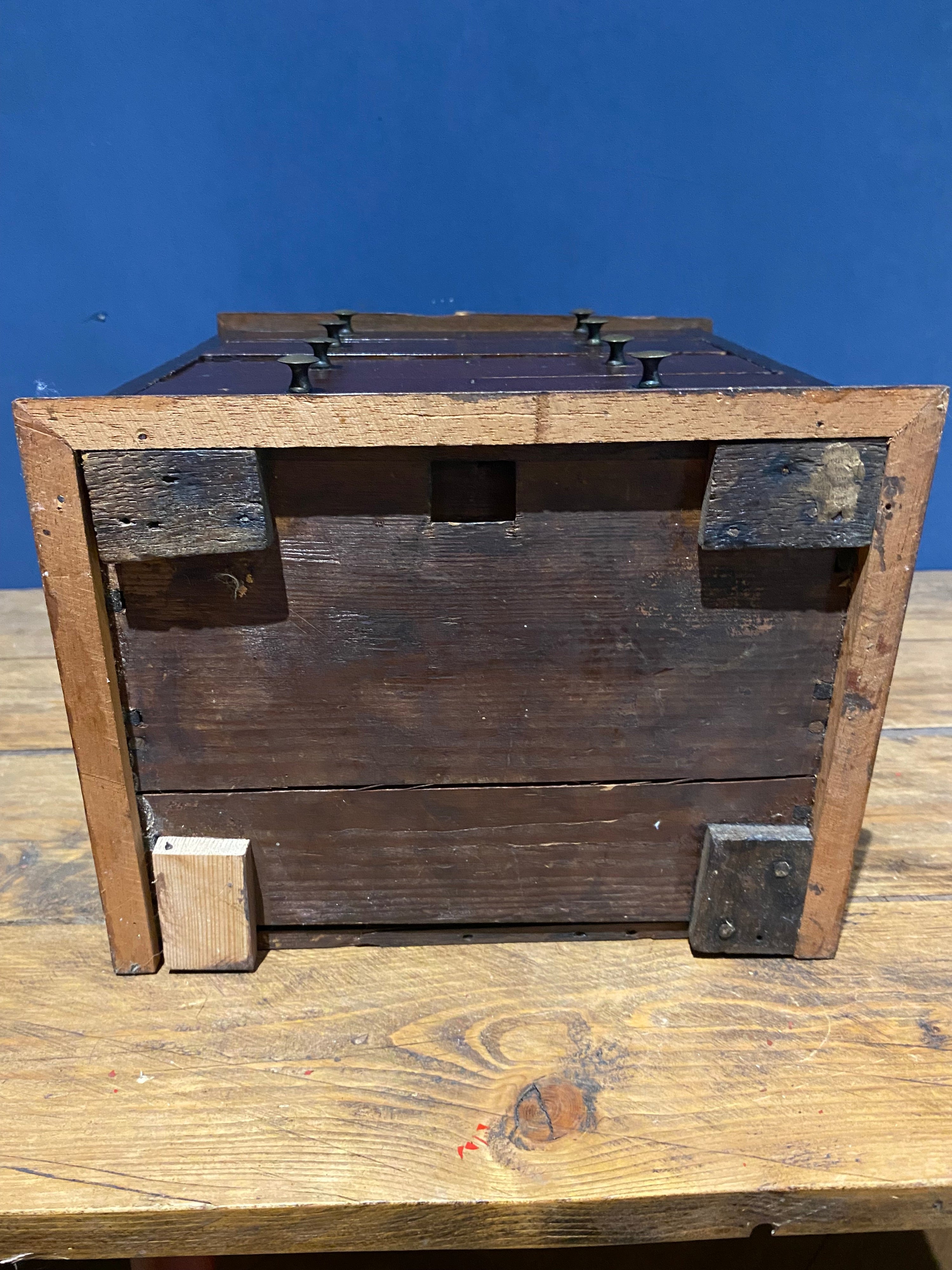 Antique Four Drawer Apprentice Piece/drawers Cabinet