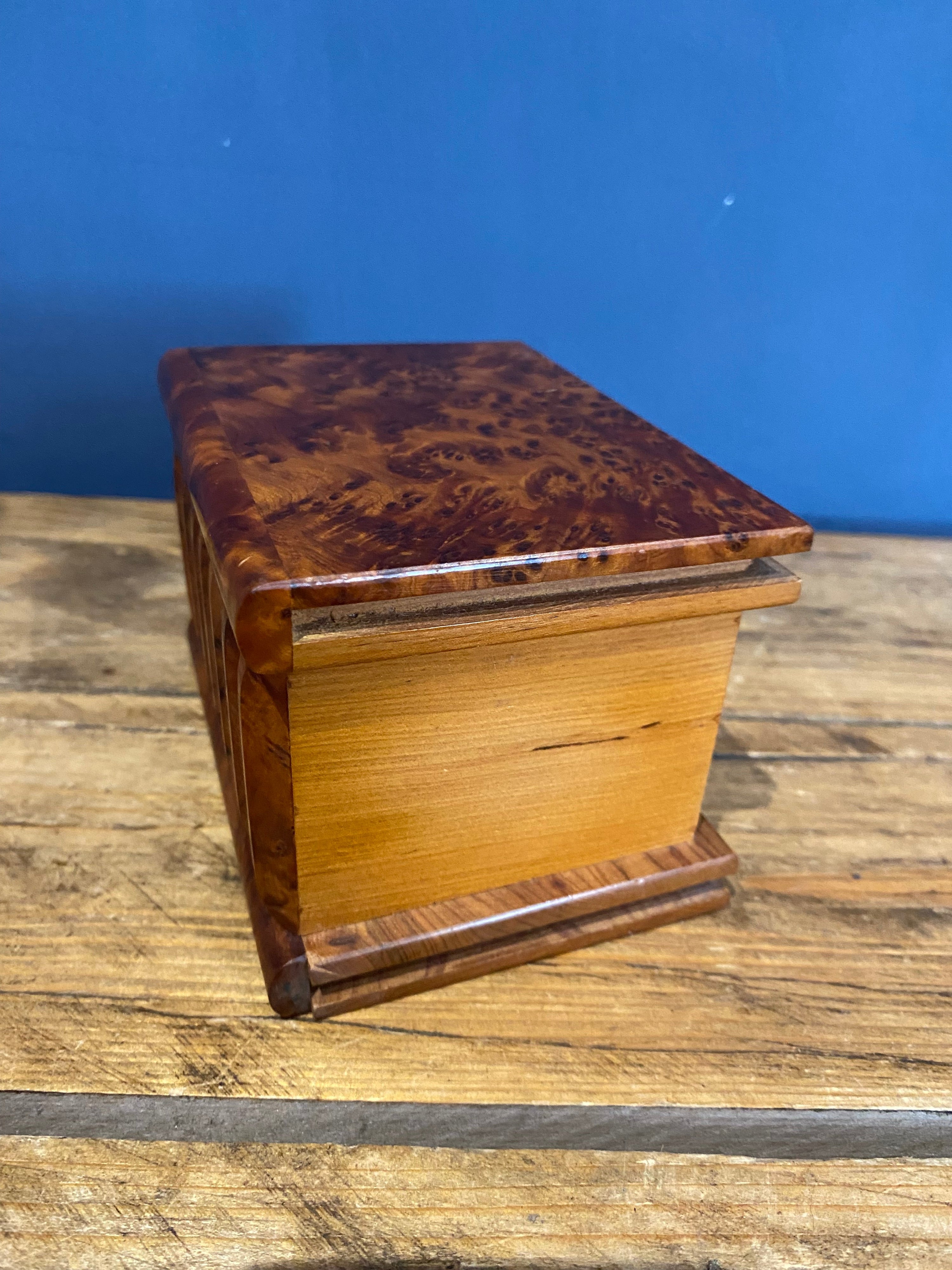 Decorative Small Wooden Box , Trinket Box , Jewellery Box