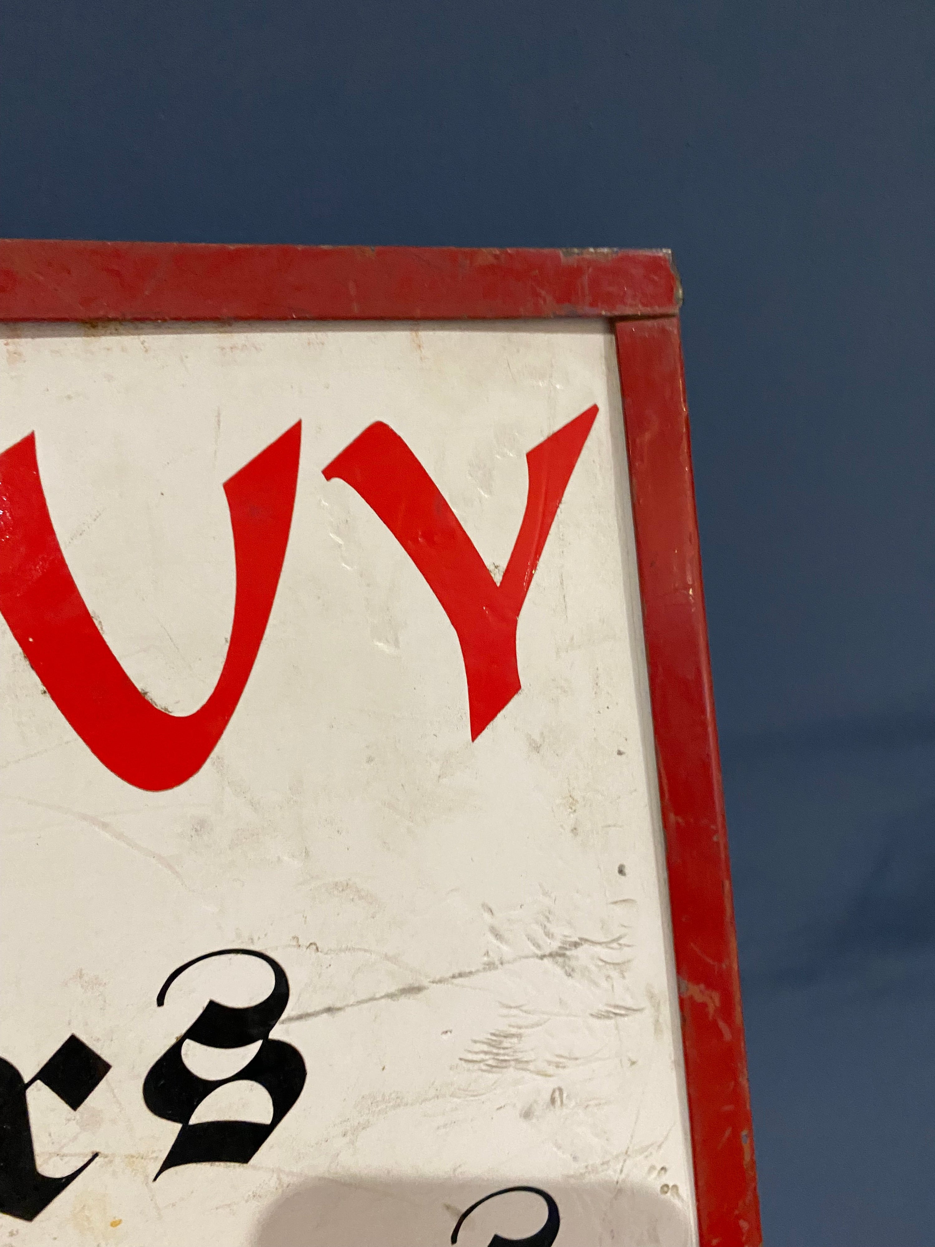 Vintage advertising sign / shop sign