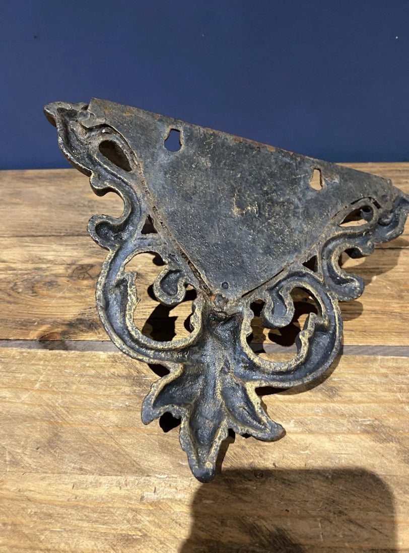 Vintage Style Cast Wall Pocket, Flower / Plant Pocket